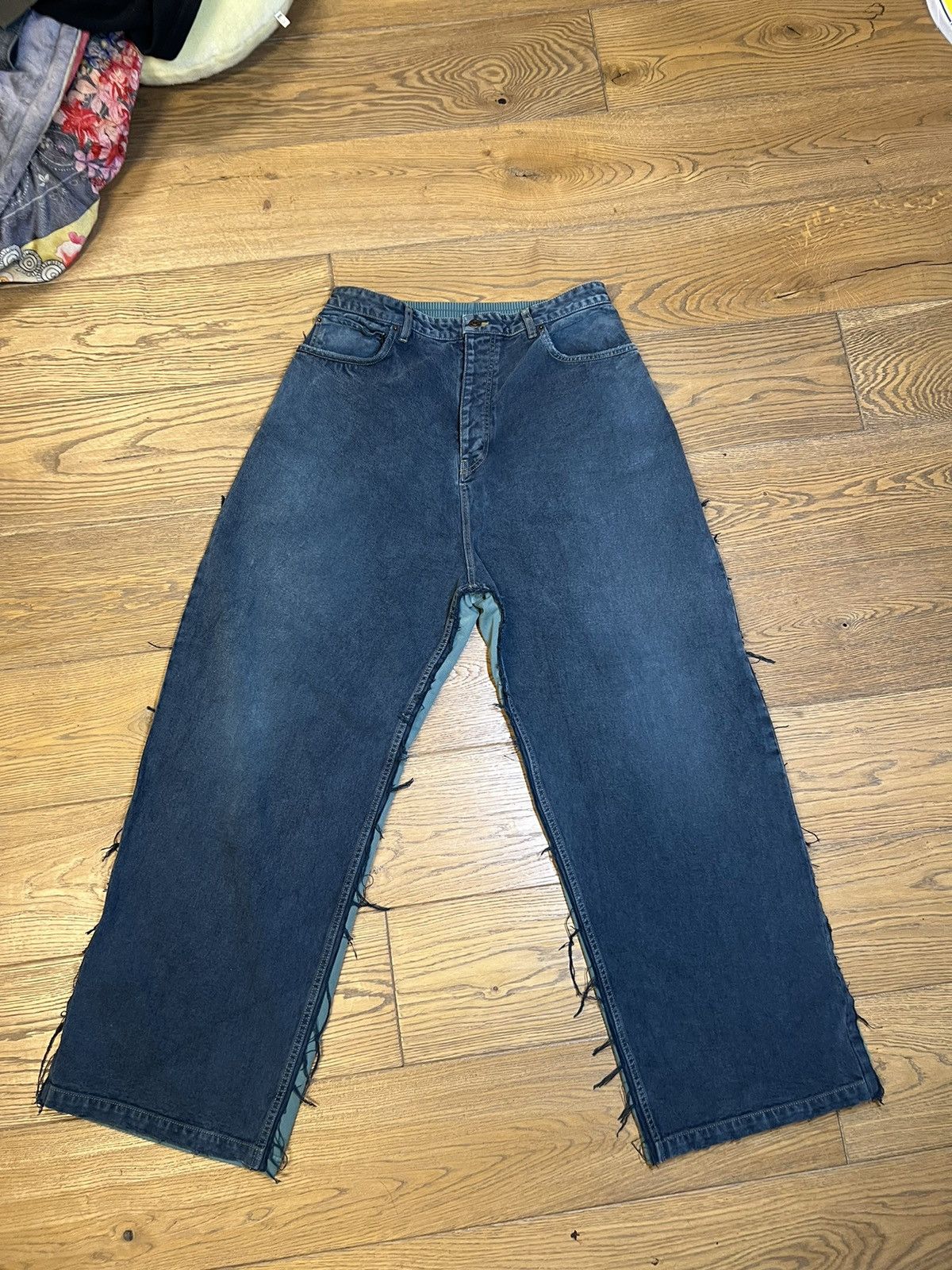 image of Balenciaga Jean/sweatpants Size L in Green, Men's