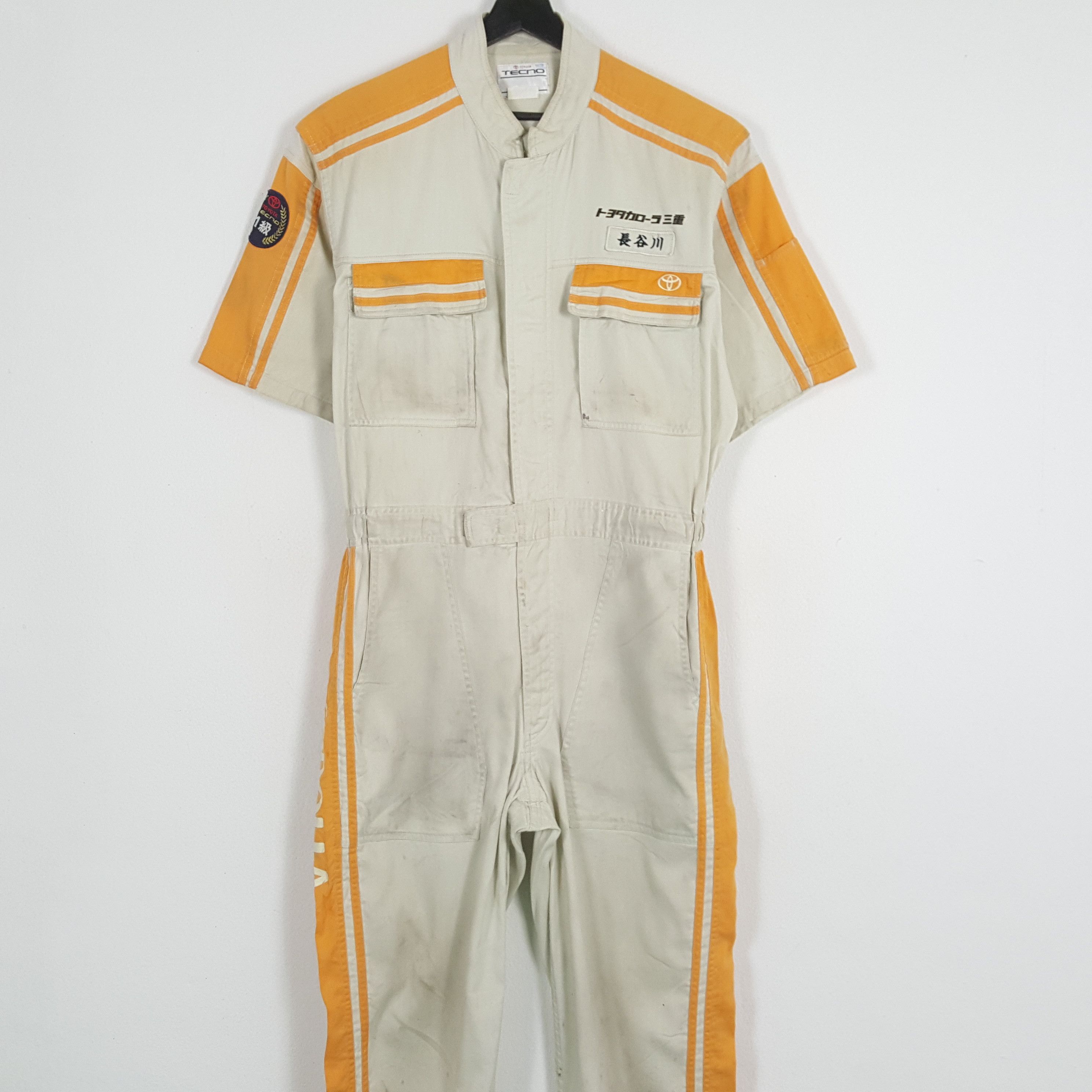 Vintage TOYOTA COROLLA TECNO Workwear Style Coverall Jacket Size US L / EU 52-54 / 3 - 5 Thumbnail