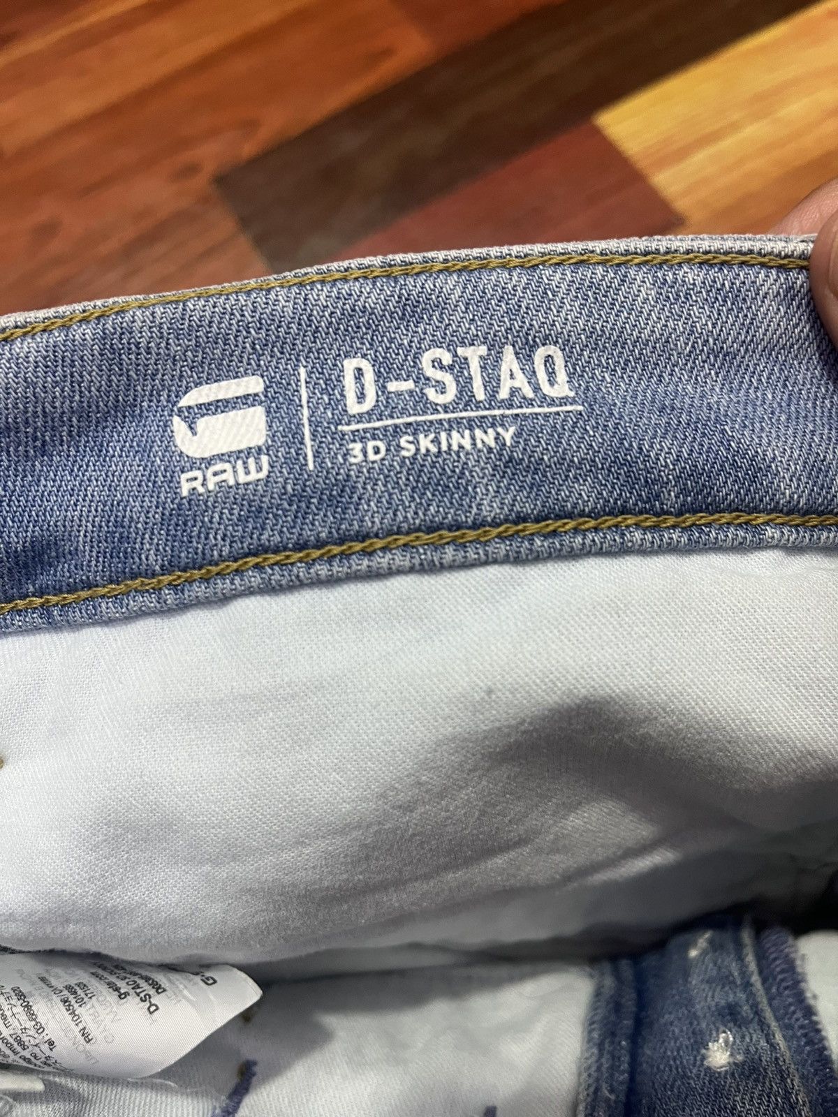 G-Star G Star RAW D Staq 3D Skinny Biker Jeans Size US 31 - 14 Thumbnail