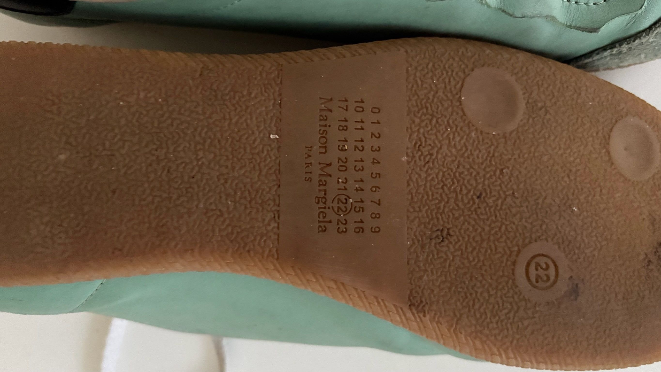 Maison Margiela Maison Margiela Green Featherlight Low-Top Sneakers Size US 10 / EU 43 - 6 Thumbnail