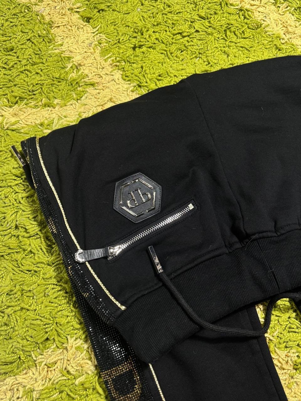 Philipp Plein Philipp Plein Black Sequin Track Sweatpants Floyd Mayweather Size 24" / US 00 / IT 34 - 6 Thumbnail