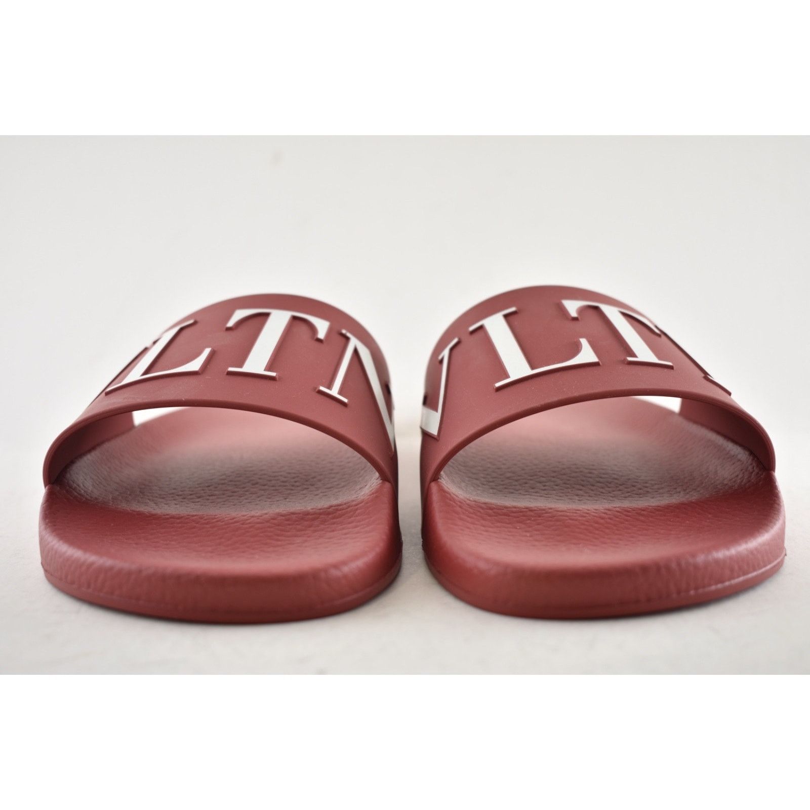 Valentino Valentino Garavani VLTN Red White Logo Pool Slide 44 11 Size US 11 / EU 44 - 6 Thumbnail