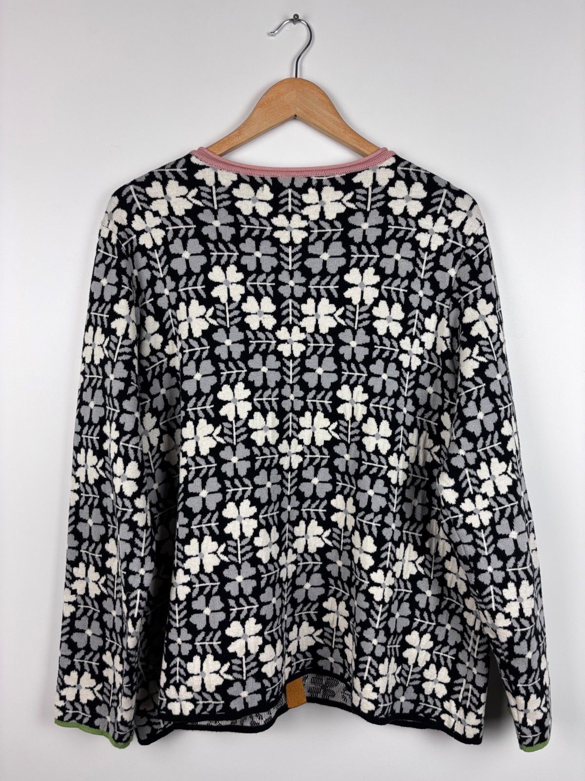 Gudrun Sjoden Gudrun Sjoden Floral Cardigan Organic Cotton Black White XL Size XL / US 12-14 / IT 48-50 - 5 Thumbnail