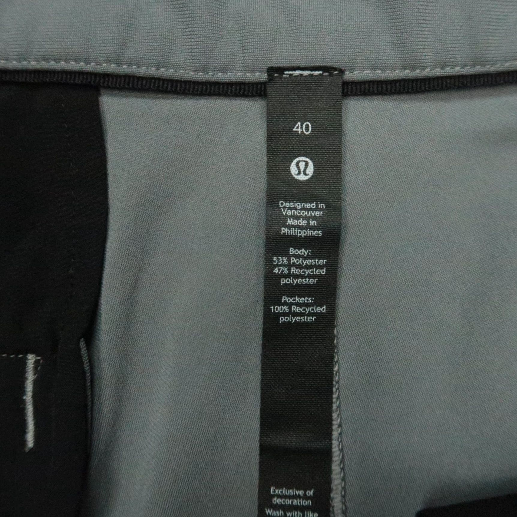 Lululemon Lululemon Pants Men 40x28 Gray Commission Slim Fit 5 Pocket Trouser Chino Size US 40 / EU 56 - 4 Thumbnail