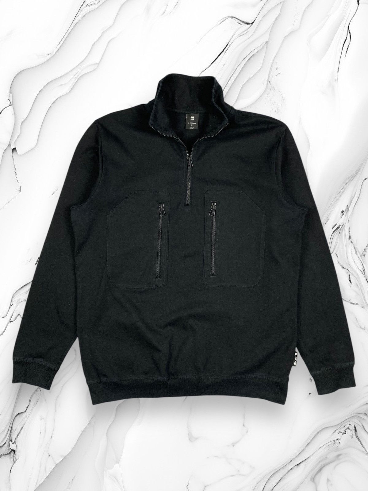 G-Star G Star Raw Designer Zip Up Sweater Sweatshirt Size US L / EU 52-54 / 3 - 1 Thumbnail