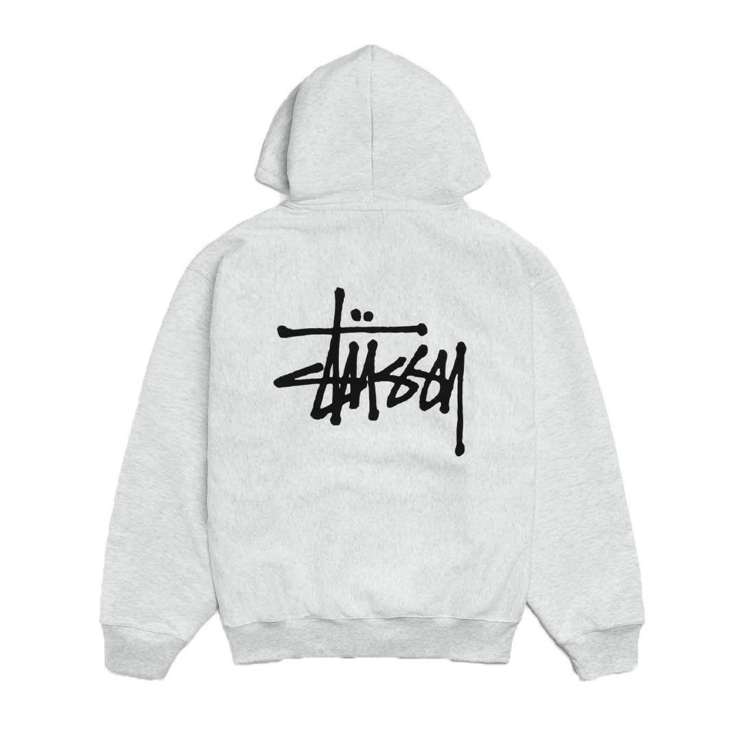 Stussy Basic Hoodie Grey Size US L / EU 52-54 / 3 - 1 Thumbnail
