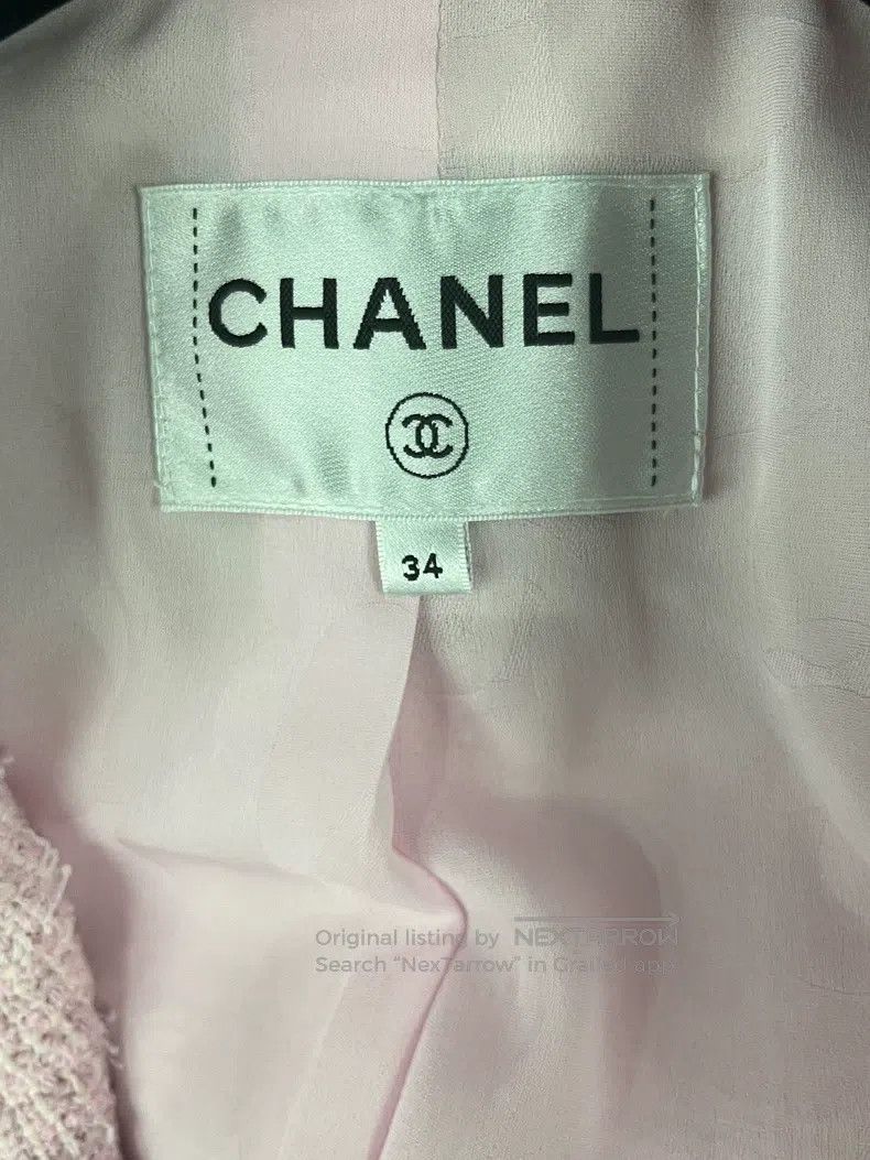 Chanel Chanel Pink tweed lapel jacket Size XXS / US 00 / IT 34 - 4 Thumbnail