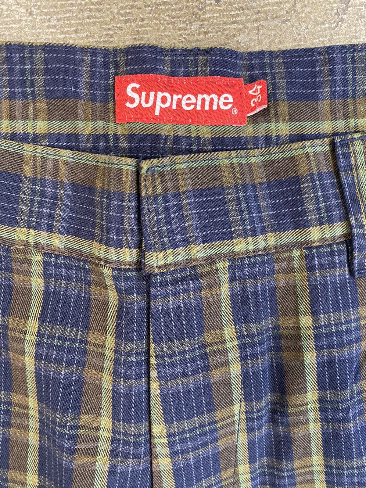 Supreme Supreme Work Pants(SS23) Plaid Sz 34 Size US 34 / EU 50 - 2 Thumbnail