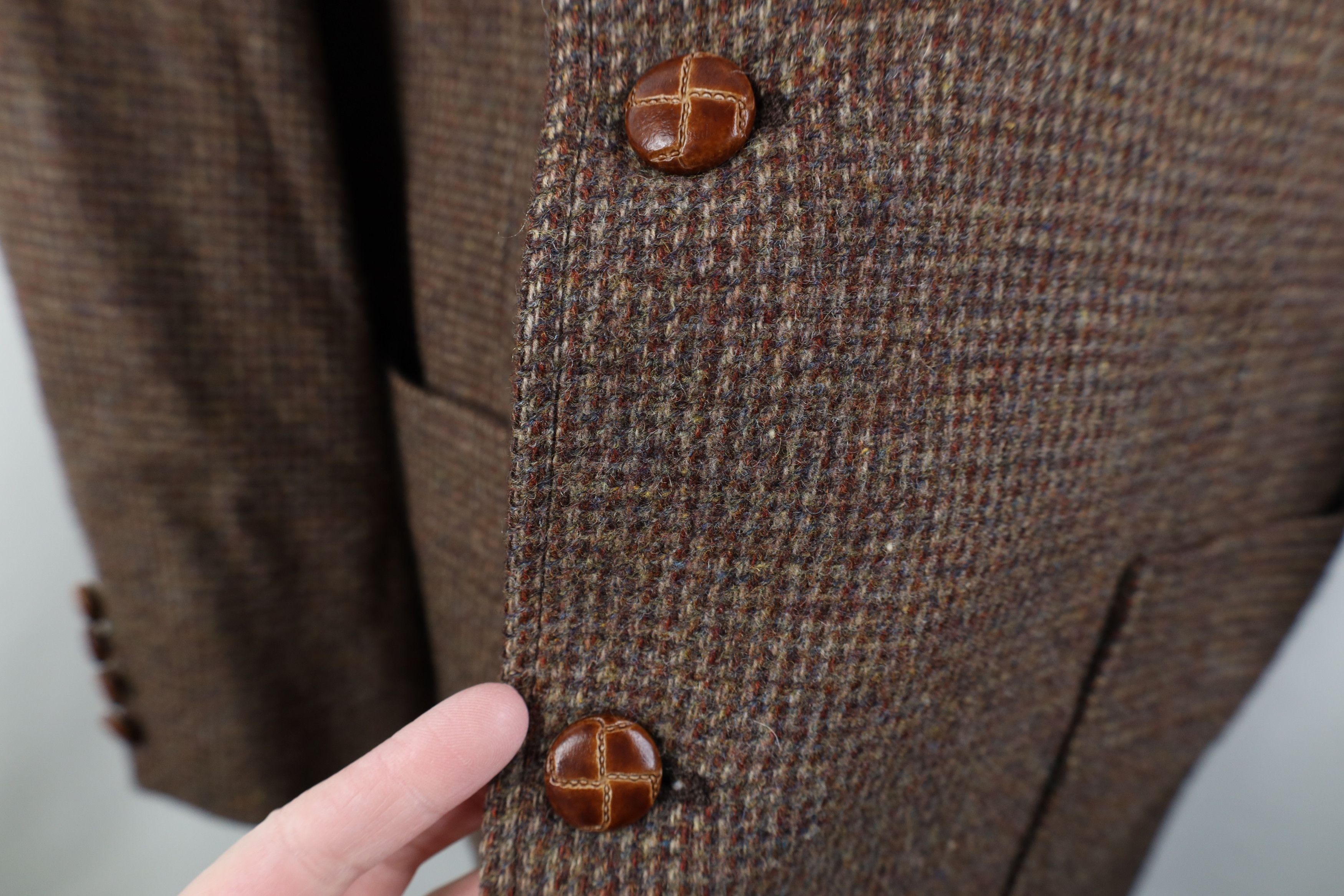 Vintage Vintage 70s Suede Elbow Patch Suit Coat Blazer Jacket USA Size US XXL / EU 58 / 5 - 7 Thumbnail