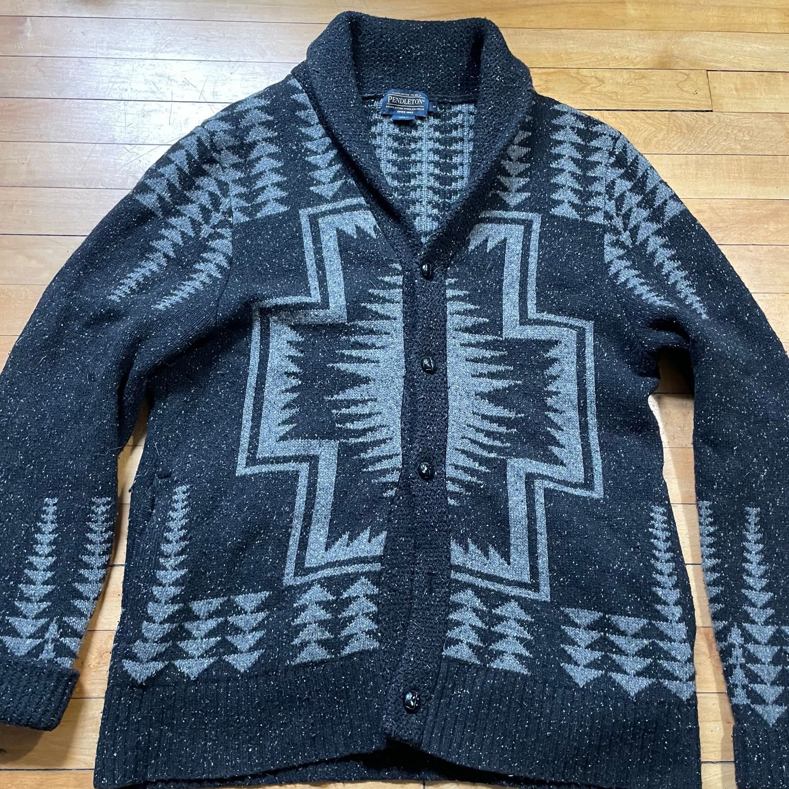 Pendleton Pendleton Thomas Kay Lambswool Cardigan Sweater Tribal L Size US L / EU 52-54 / 3 - 1 Thumbnail