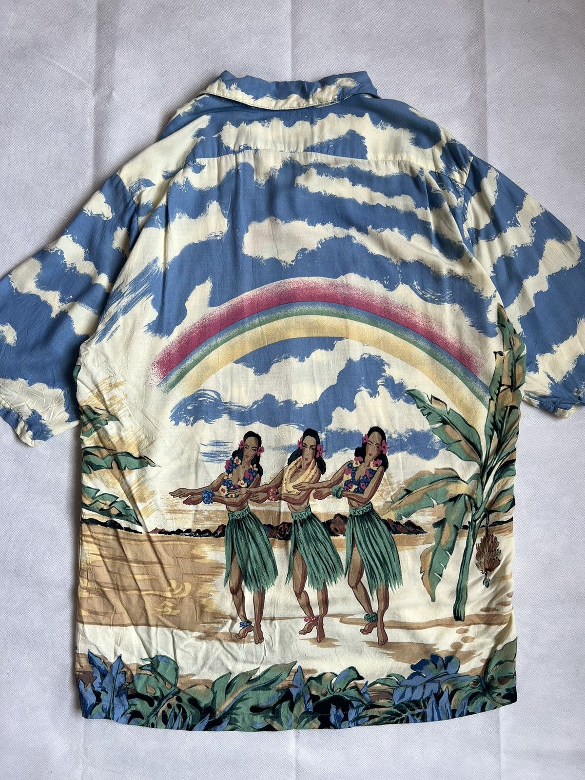 Mambo Vintage 90s Palm Bay Overprint Hawaiian Button Up Size US M / EU 48-50 / 2 - 9 Thumbnail