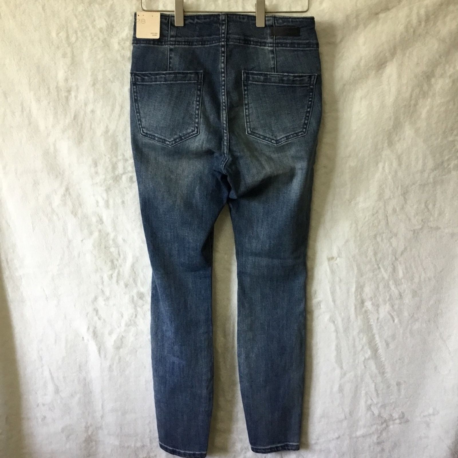 Anthropologie Anthropologie Pilcro Blue High-rise Skinny Jeans Size 28" / US 6 / IT 42 - 7 Thumbnail