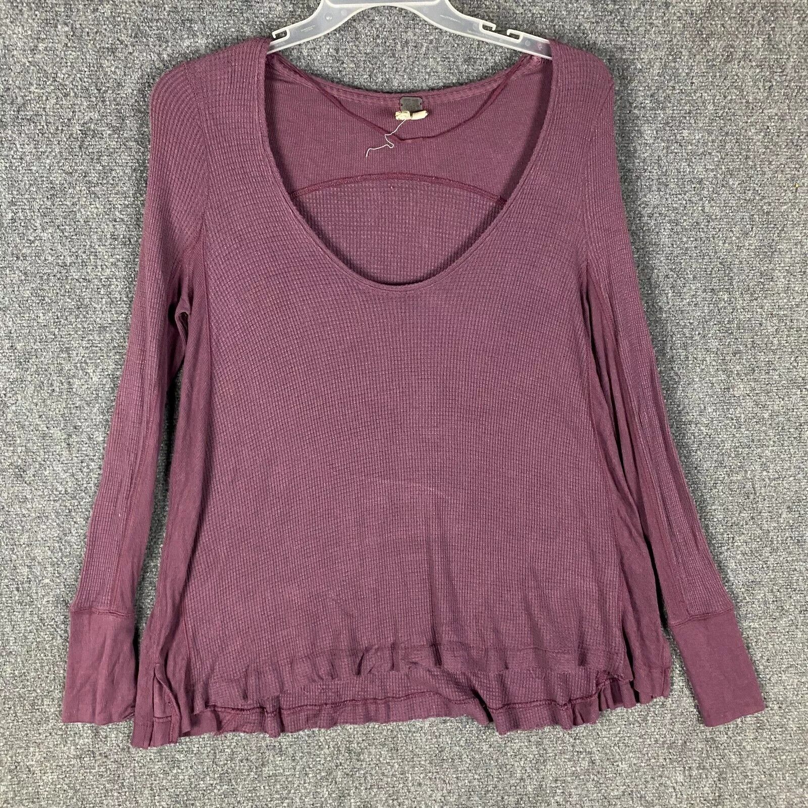 Other We The Free Blouse Women's Medium Long Sleeve Purple Rayon M Size M / US 6-8 / IT 42-44 - 1 Thumbnail