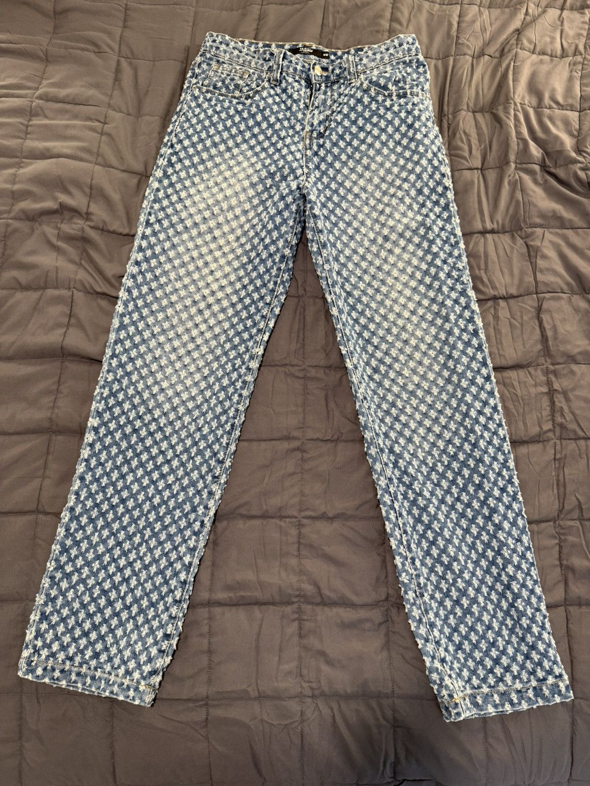 Jaded London Jaded London Men’s Distressed Straight Leg Jeans Size US 30 / EU 46 - 1 Thumbnail
