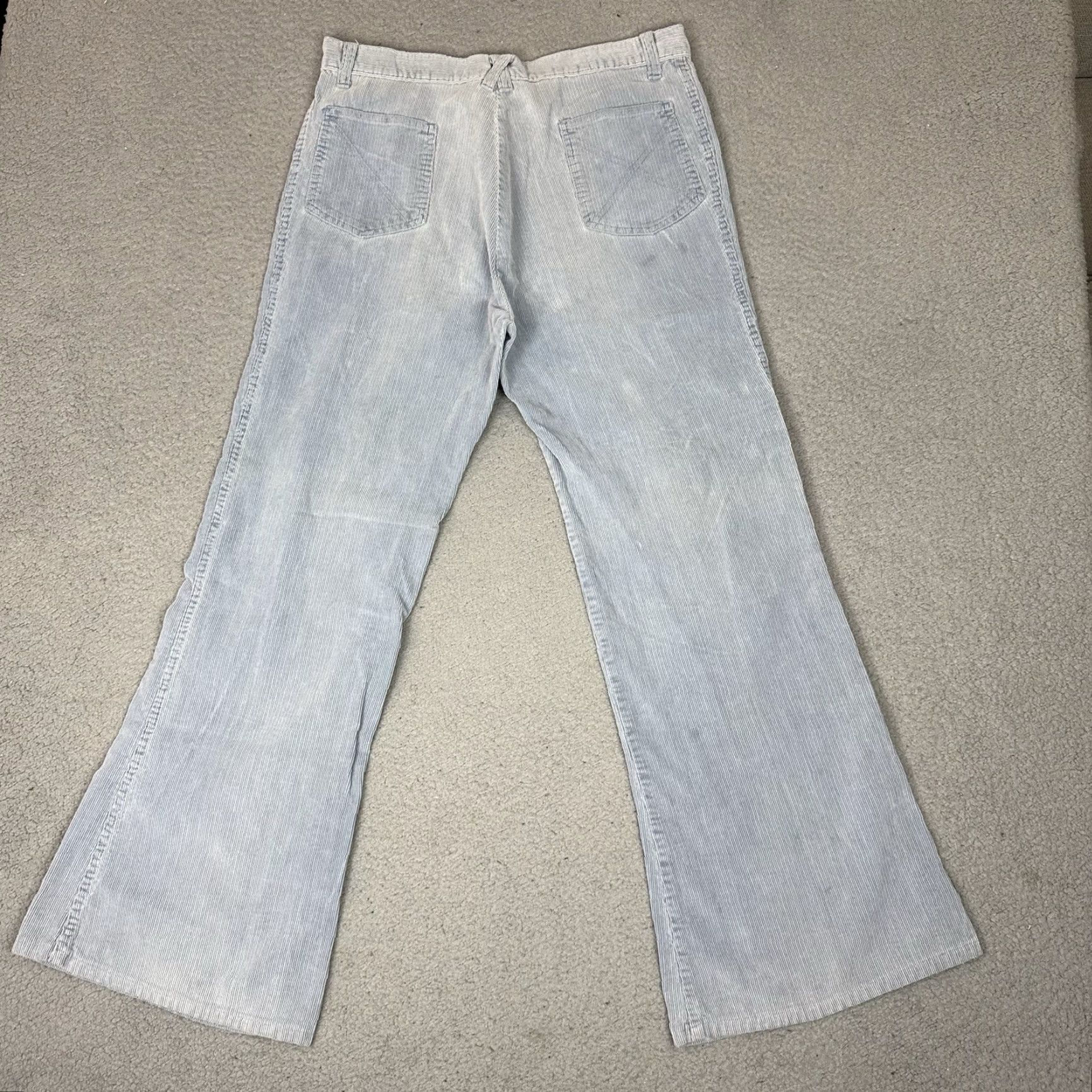 Bell VINTAGE Tobias Pants Adult 32 Blue Corduroy Bell Bottoms Trousers High Waisted Size US 32 / EU 48 - 6 Thumbnail