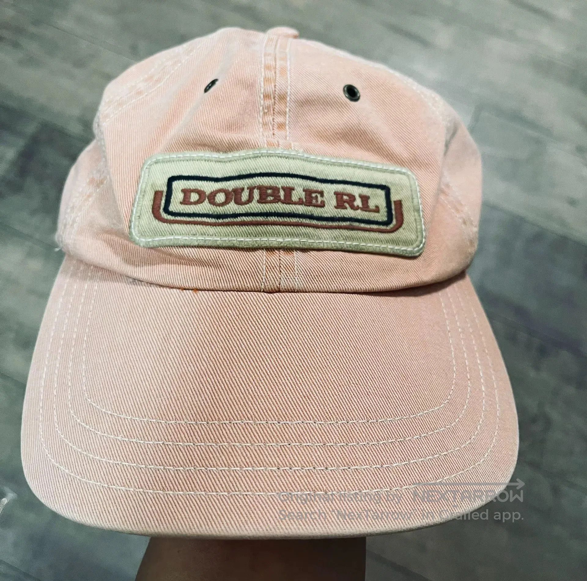RRL Ralph Lauren RRL Washed Vintage Watermelon Red Baseball Cap. Size ONE SIZE - 1 Thumbnail