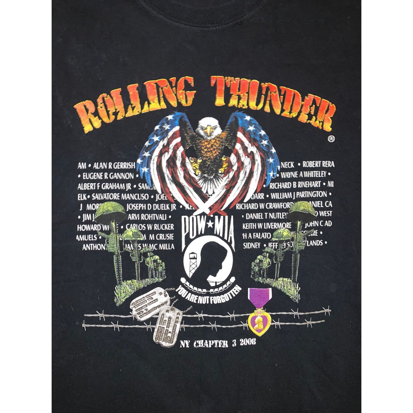 Gildan Rolling Thunder POW MIA 2008 Tank Large Single Stitch Size US L / EU 52-54 / 3 - 2 Thumbnail