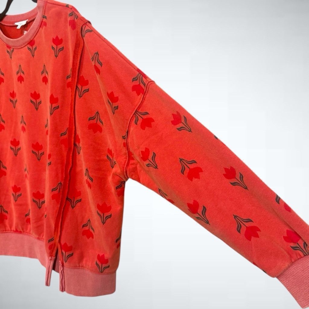 Other Easel Vintage Floral Print Sweatshirt in Boho Red Size S Size S / US 4 / IT 40 - 6 Thumbnail