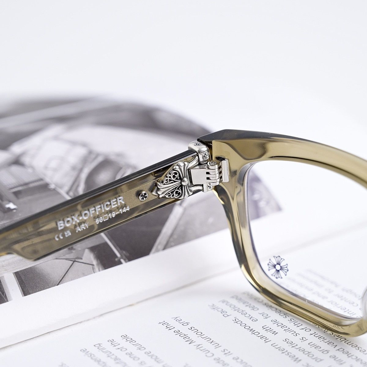Other CHROME HEARTS BOX OFFICER ARMY GLASSES Size ONE SIZE - 5 Thumbnail