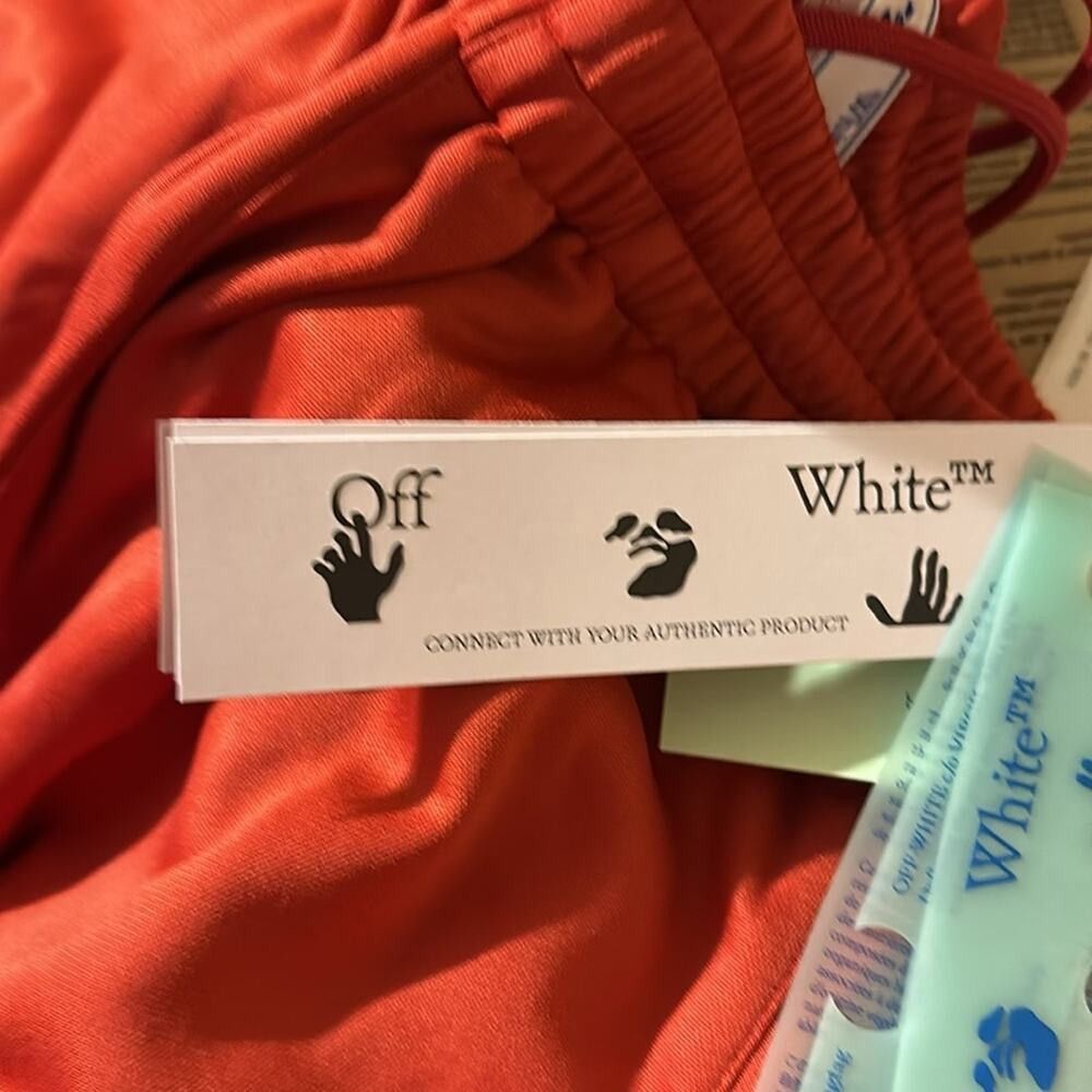 Off-White Off-White Hand Logo Shorts Red M Size US 30 / EU 46 - 8 Thumbnail