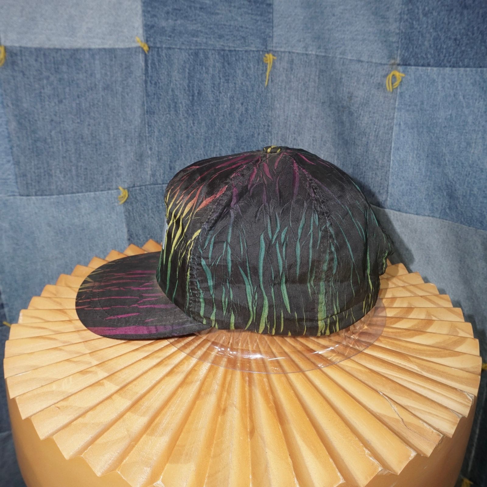 Vintage OSFA - Vintage ridomil embroider abstract cracked tiedye hat Size ONE SIZE - 3 Thumbnail