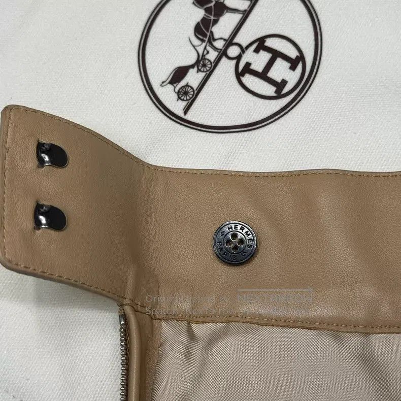 Hermes Hermes Mauve Sheepskin Waist Chain Short Pants Size 24" / US 00 / IT 34 - 6 Thumbnail