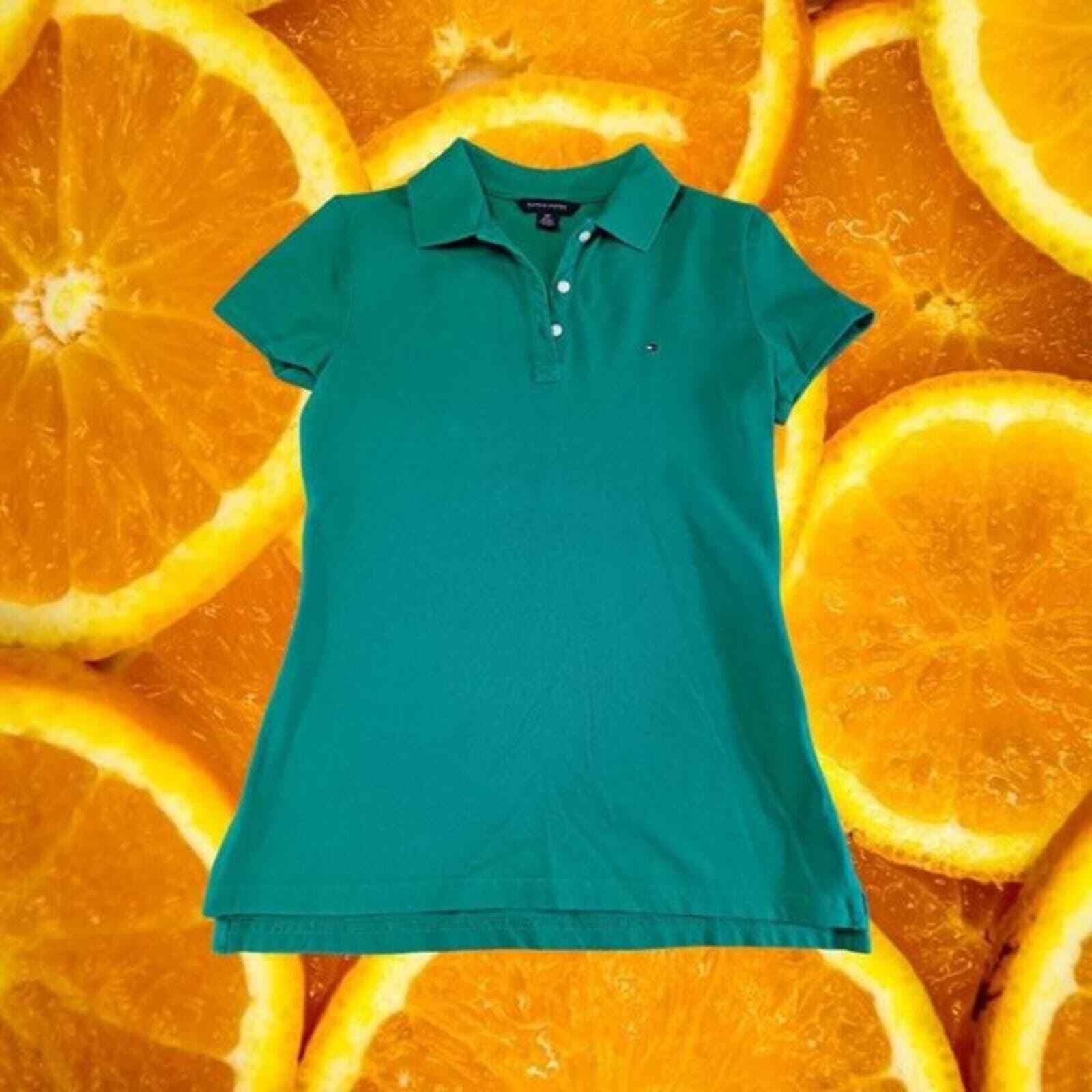 Tommy Hilfiger Tommy Hilfiger Green Polo With Embroidered Logo Size US S / EU 44-46 / 1 - 1 Thumbnail