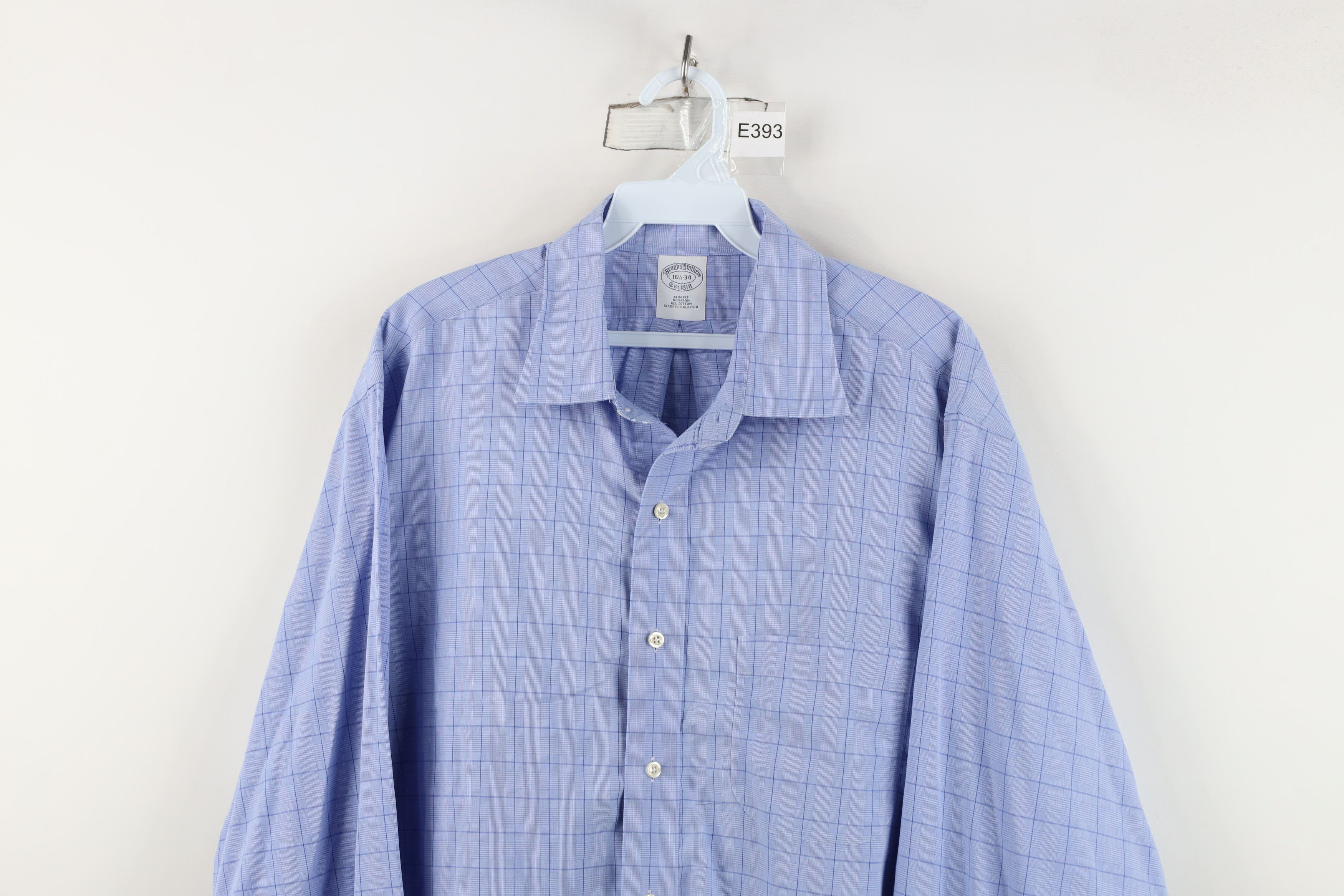 Brooks Brothers Vintage Brooks Brothers Fit Non Iron Collared Button Shirt Size US M / EU 48-50 / 2 - 2 Thumbnail