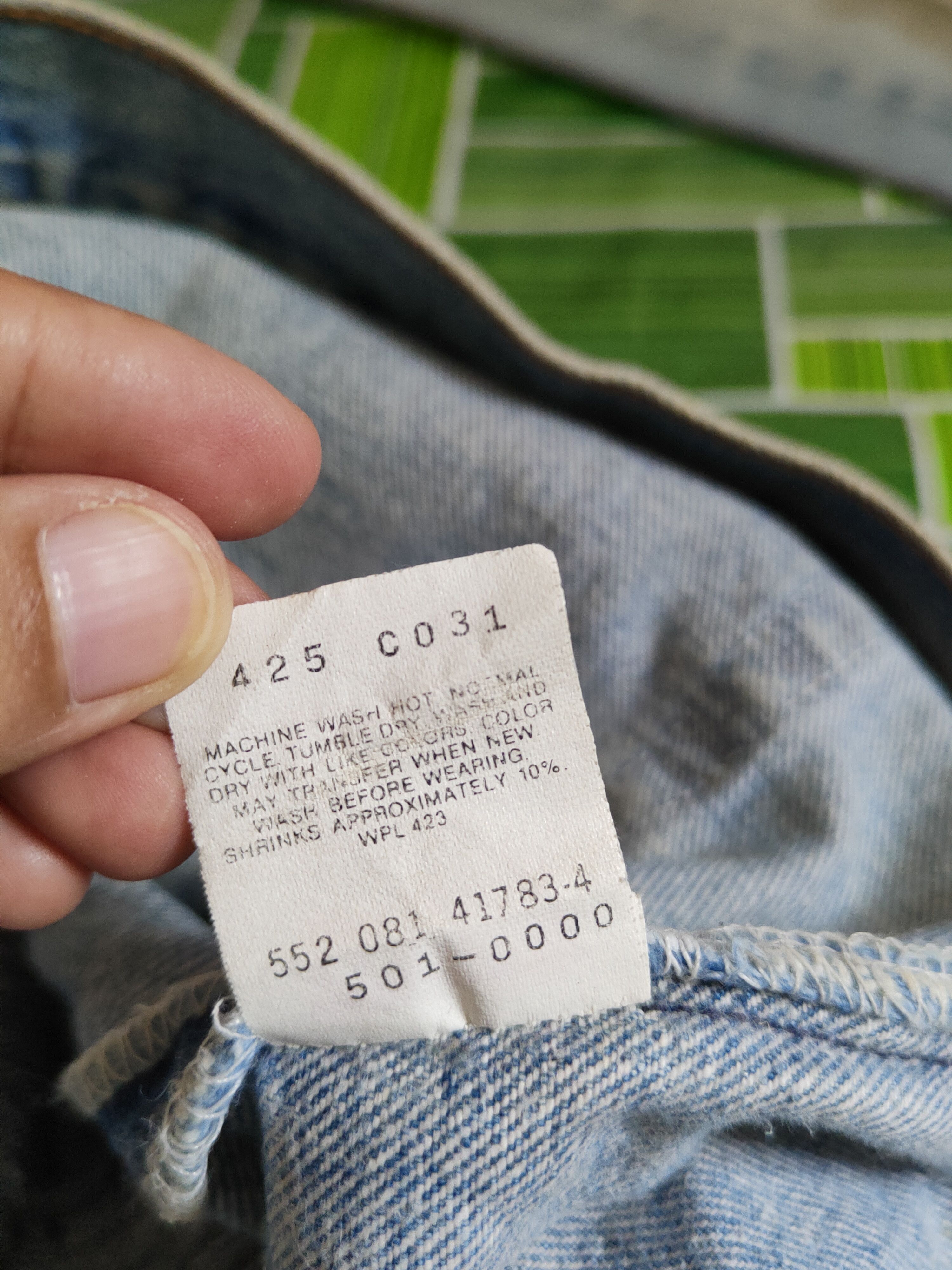 Levi's DL 501 Levi's vintage Faded ripped distressed Denim #S1510 Size US 34 / EU 50 - 20 Thumbnail
