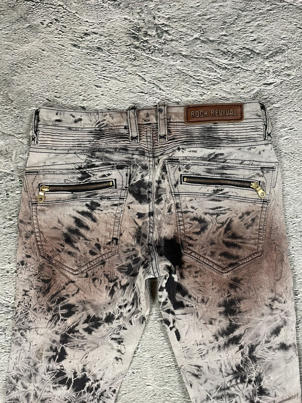 Rock Revival Rock Revival vintage jeans moto biker Y2K slim beige black Size US 30 / EU 46 - 9 Thumbnail