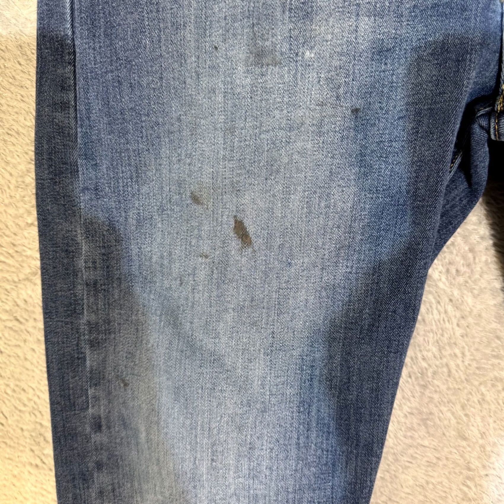 Levi's Levi's 502 Jeans 32X32 Blue Denim 5-Pockets Mid-Rise Taper Fit Zip Fly Men Size US 32 / EU 48 - 3 Thumbnail