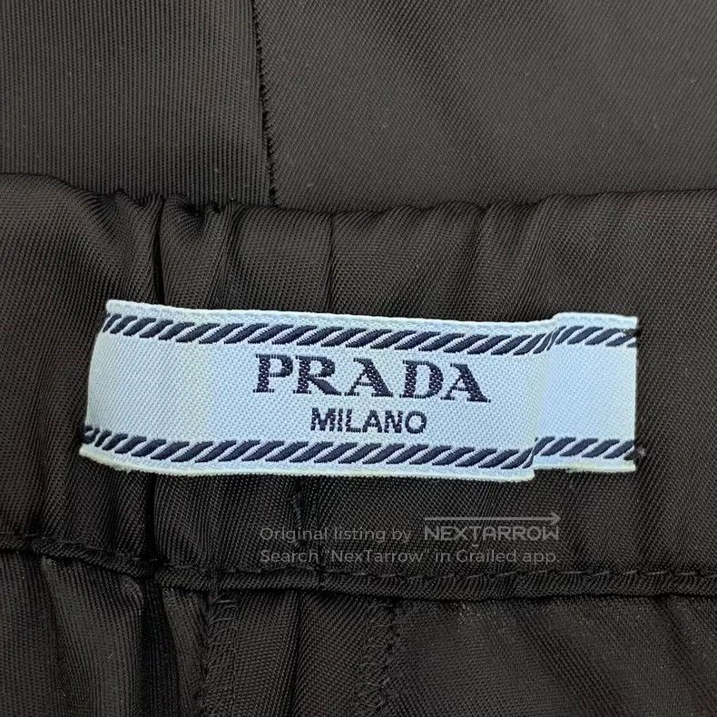 Prada Prada Black triangle standard leg casual sports trousers Size US 26 / EU 42 - 7 Thumbnail