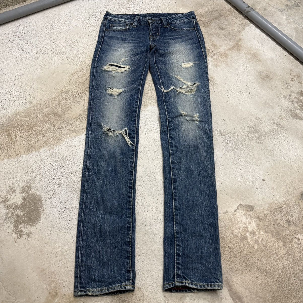 MOUSSY Moussy Vintage Distressed Skinny Denim Pants Size 23" - 3 Thumbnail
