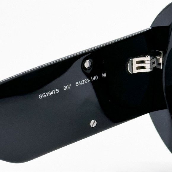 Gucci NEW GG1647S 007 GUCCI BLACK ROUND WOMEN SUNGLASSES GG 1647S Size ONE SIZE - 12 Thumbnail