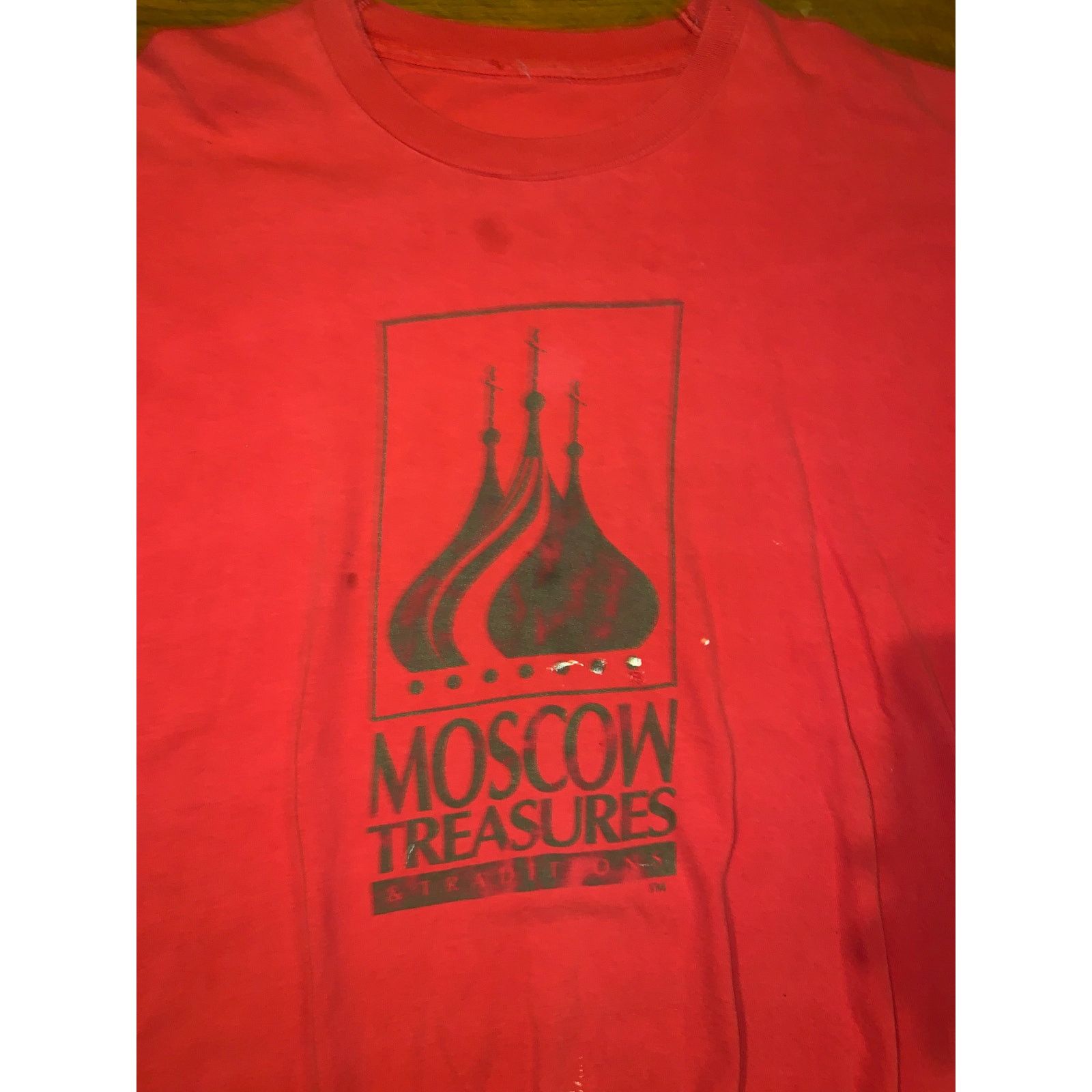 Vintage Vintage Moscow Treasures Tee Red Single Stitch XL Size US XL / EU 56 / 4 - 2 Thumbnail