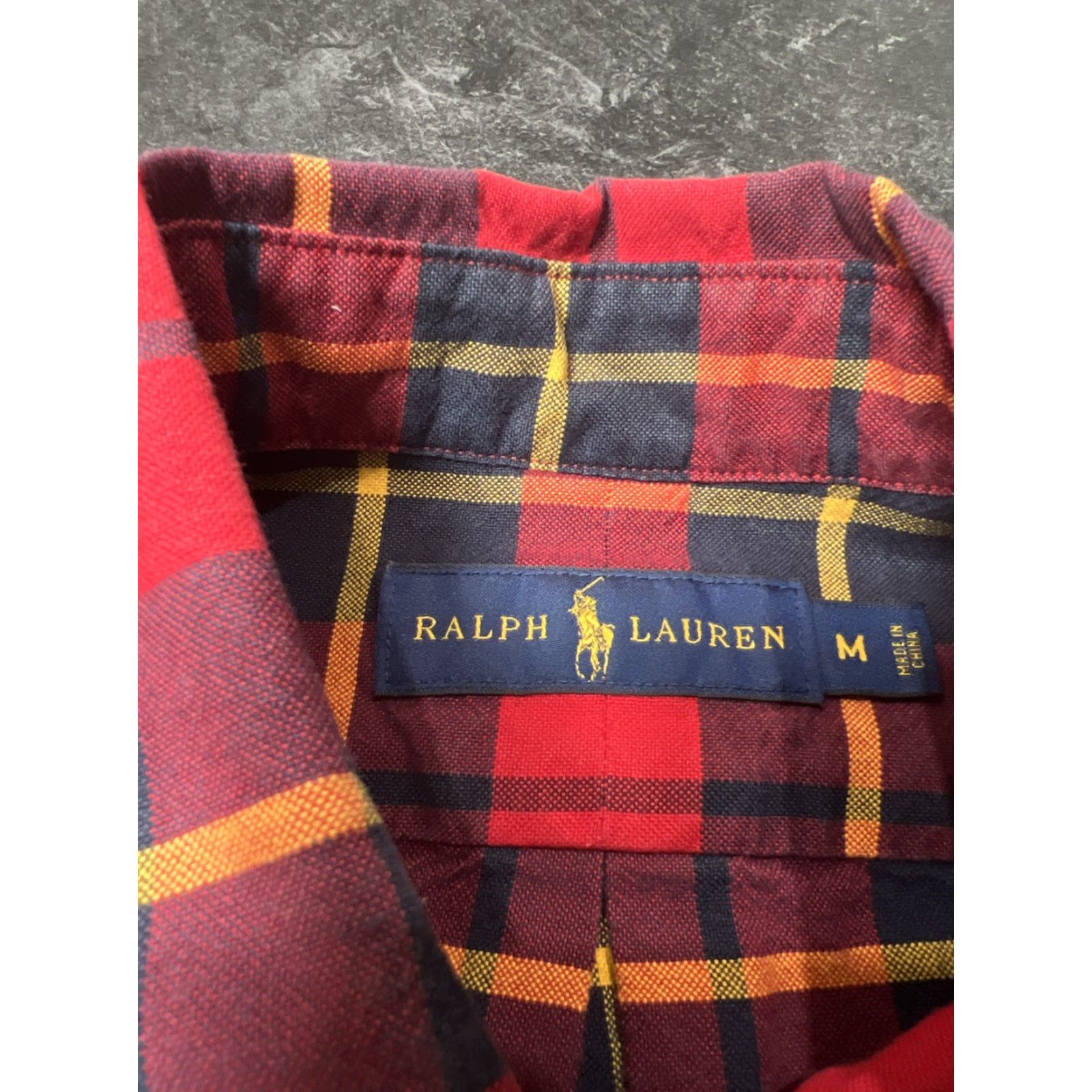 Polo Ralph Lauren Polo Ralph Lauren Men Regular Medium Red Plaid Long Sleeve Button-Up Shirt Size US M / EU 48-50 / 2 - 7 Thumbnail