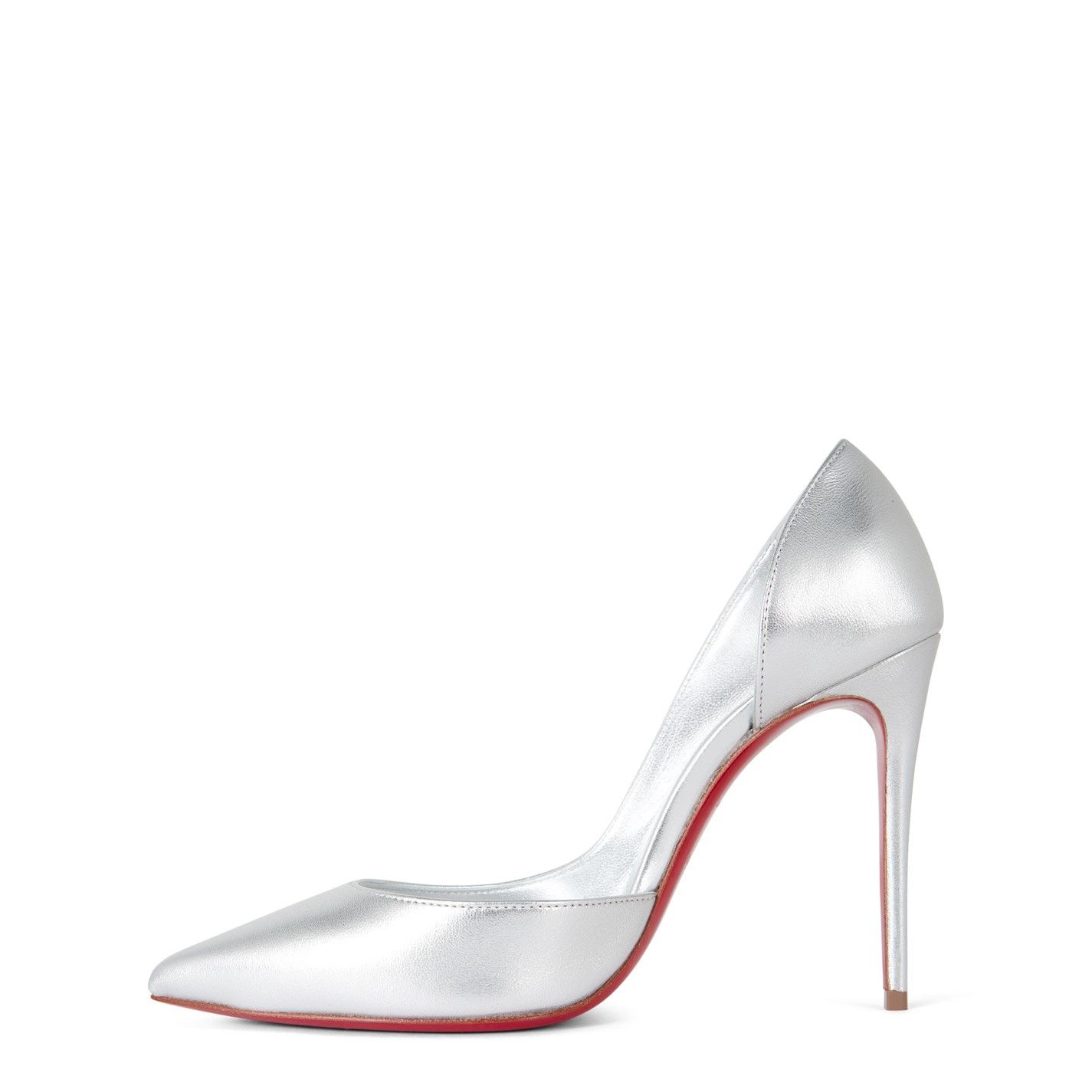 Christian Louboutin Iriza 100mm Metallic Leather Pumps Size US 6 / IT 36 - 3 Thumbnail
