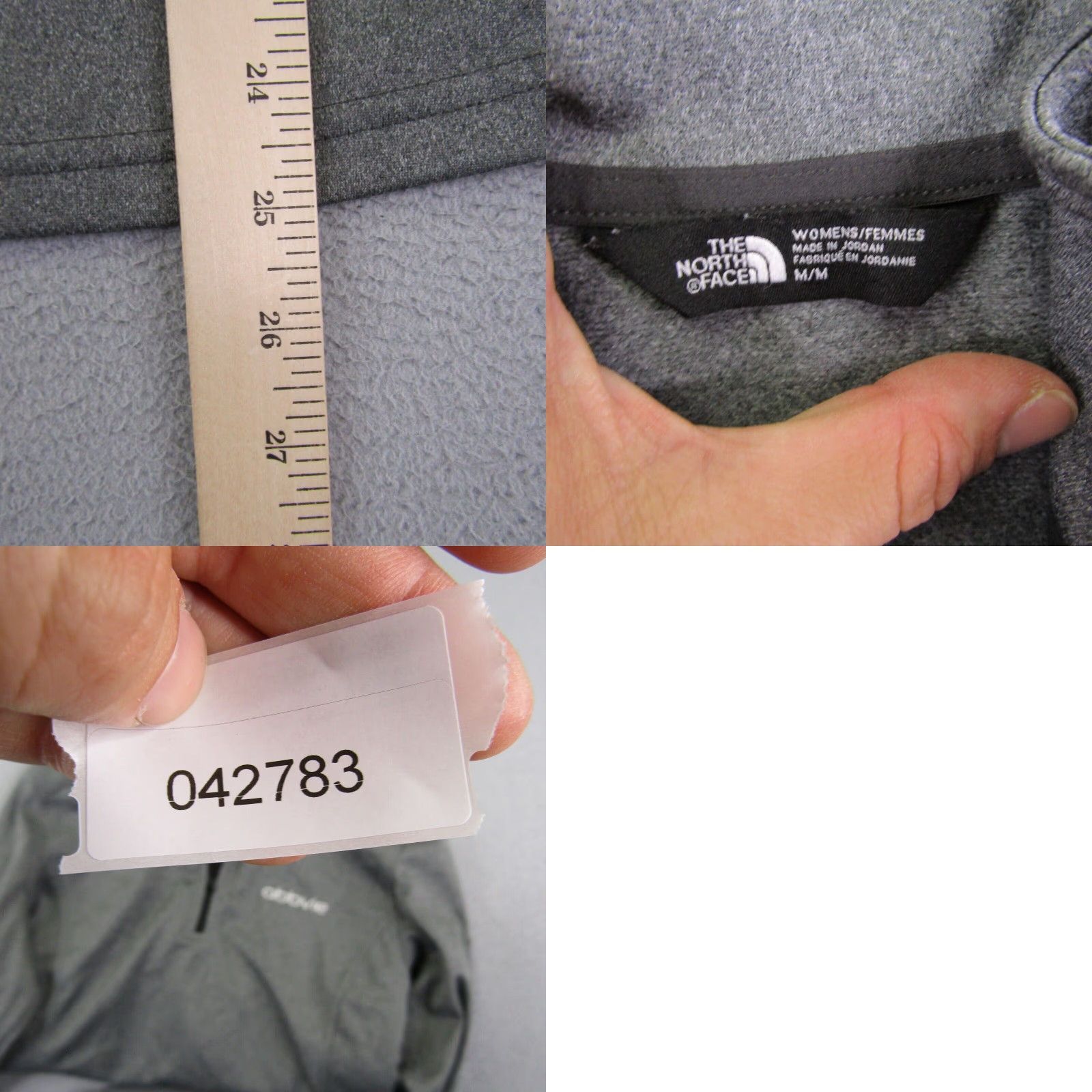 The North Face The North Face Sweater Womens Medium Gray Performance 1/4 Zip Pullover Lightweigt Size M / US 6-8 / IT 42-44 - 8 Thumbnail