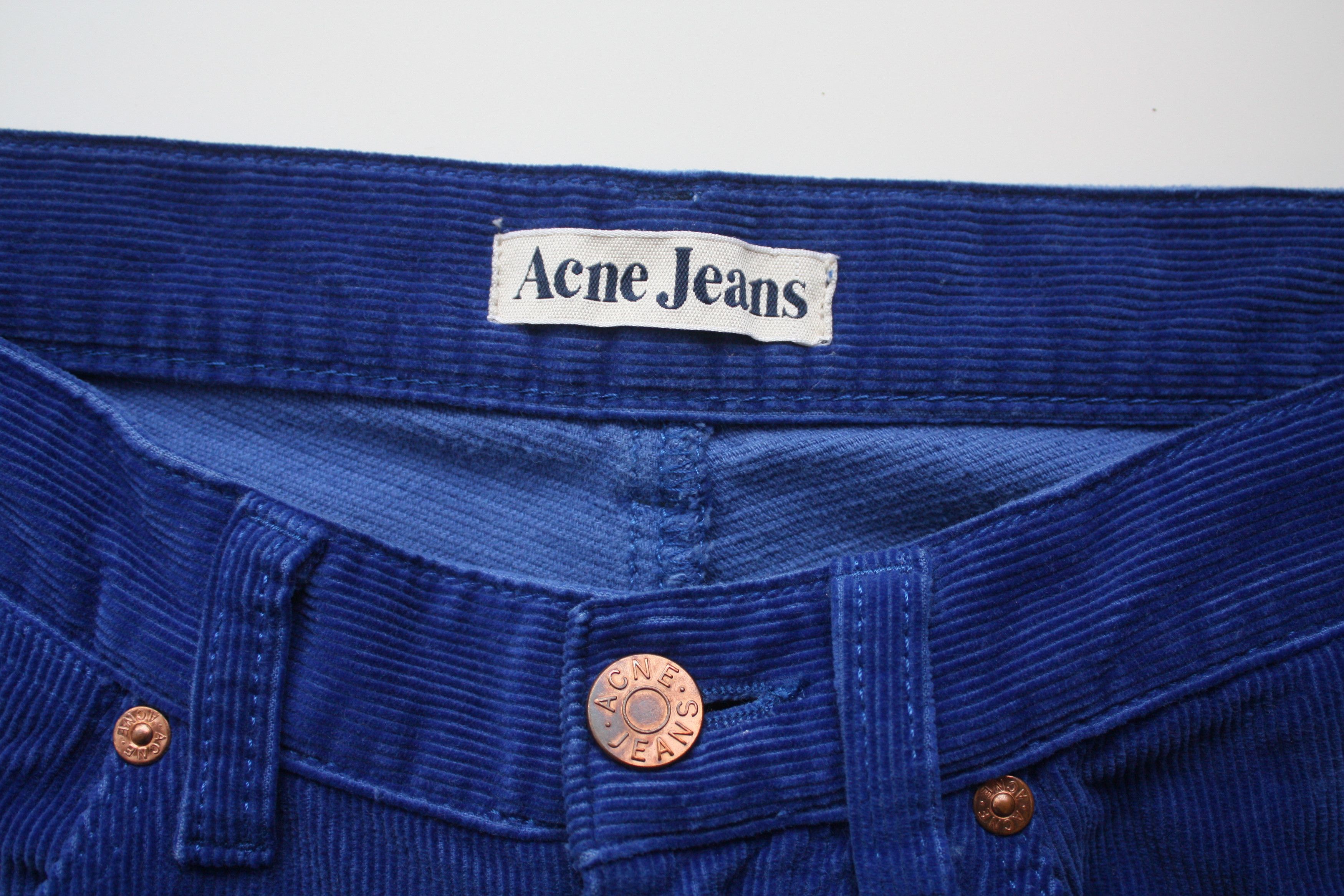 Acne Studios Acne Jeans Max Blue Cord Pants 31/34 Size US 31 - 5 Thumbnail