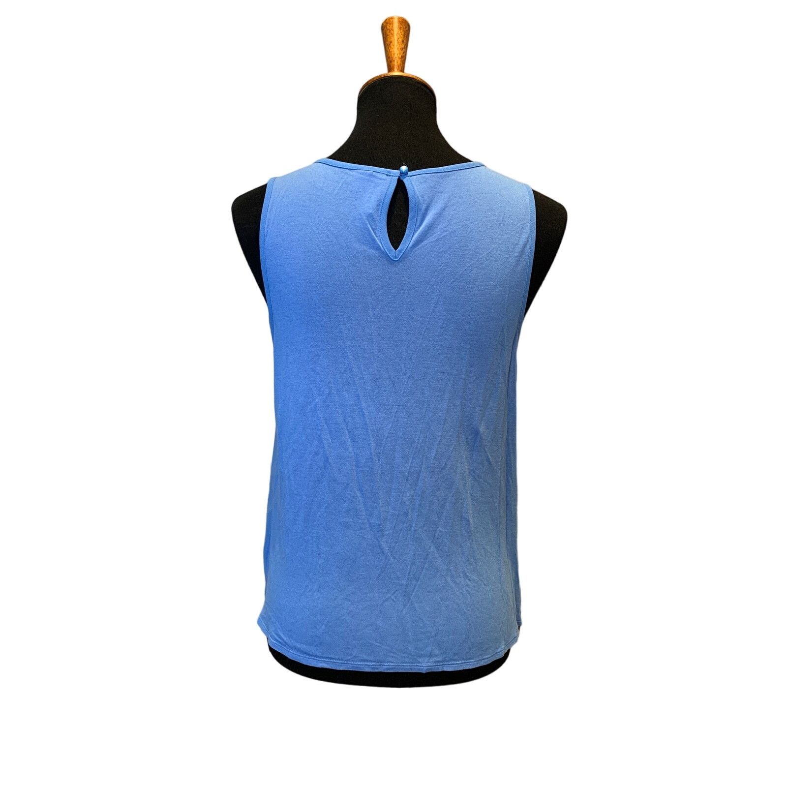 Loft 2 LOFT/Elle Small Pink Blue Flowy Sleeveless Tank Blouse Size S / US 4 / IT 40 - 3 Thumbnail