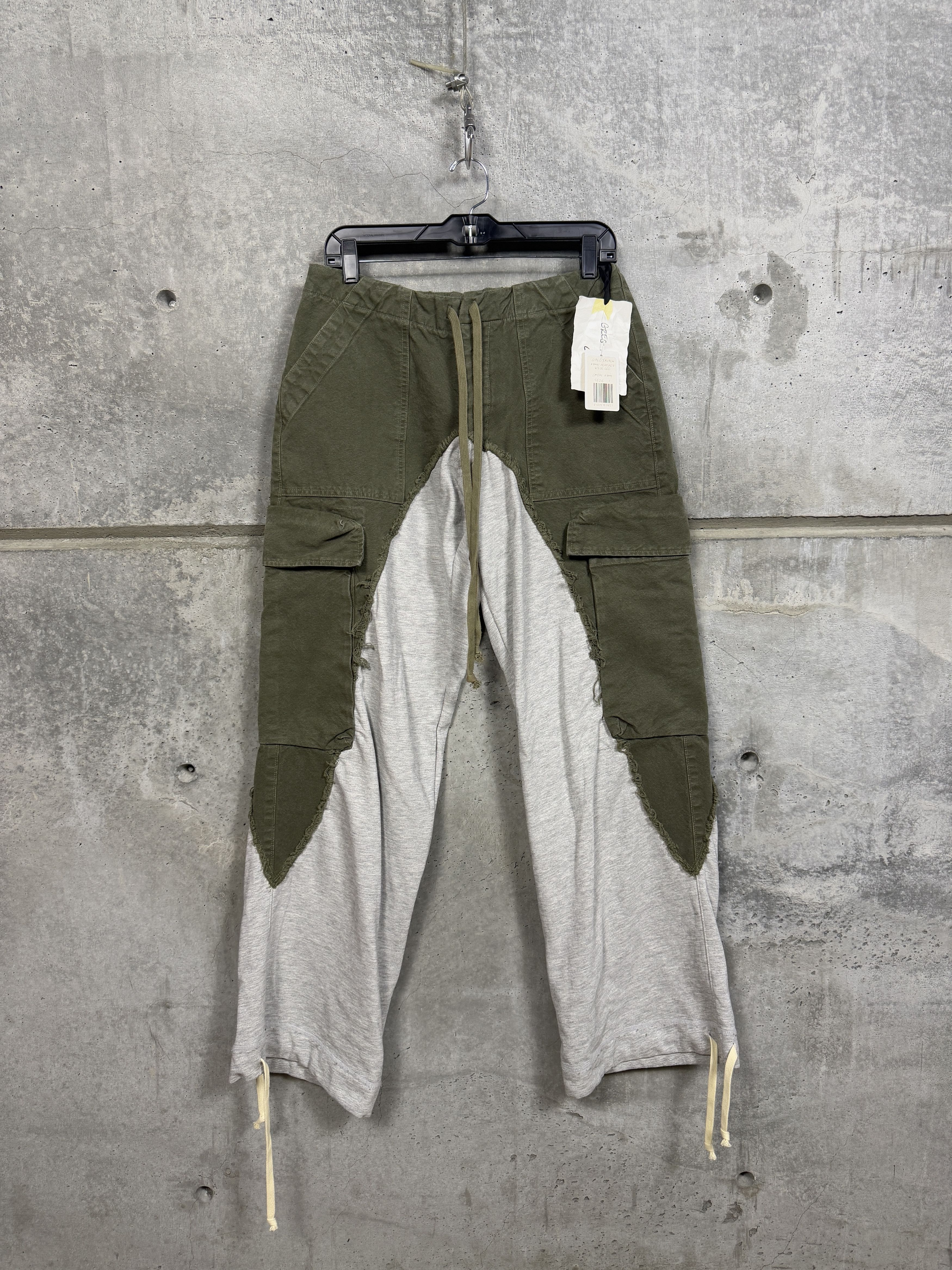 Greg Lauren Greg Lauren Army/ Heather Wide Leg Pants Size US 30 / EU 46 - 5 Thumbnail