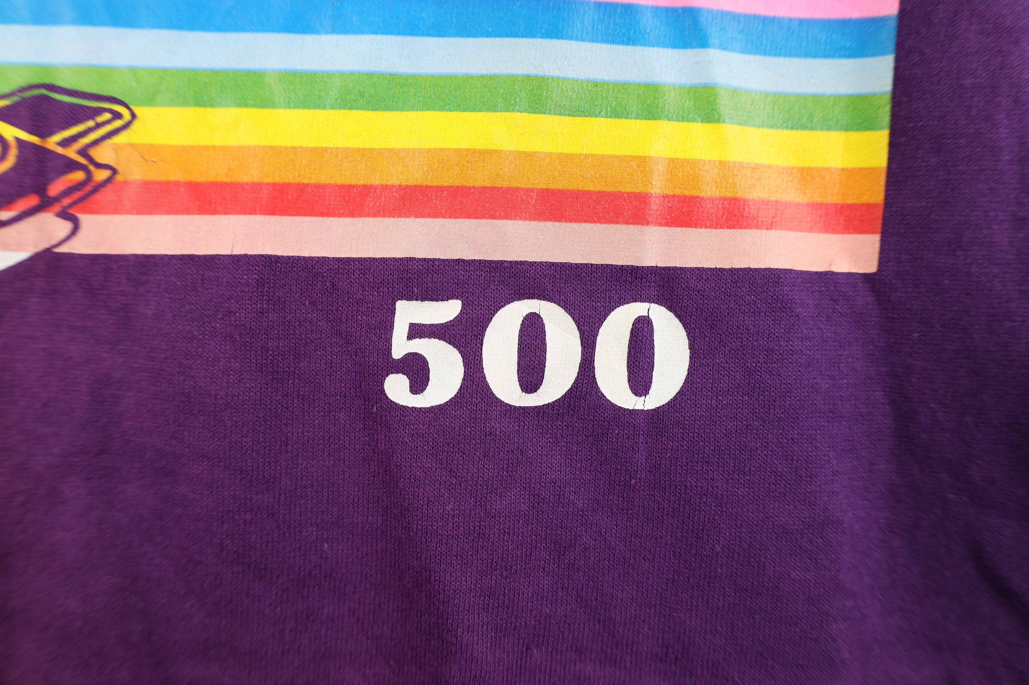 Vintage Vintage 70s 80s Indianapolis 500 Racing T-Shirt Purple USA Size M / US 6-8 / IT 42-44 - 6 Thumbnail