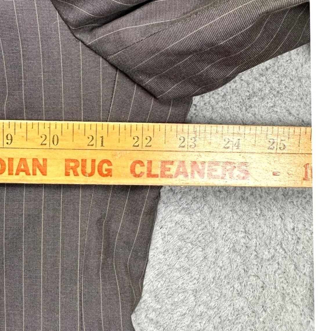 Banana Republic Banana Republic Blazer Sport Coat Mens 44R Grey Brown Pinstripes 3 Button Suit Size 44R - 7 Thumbnail