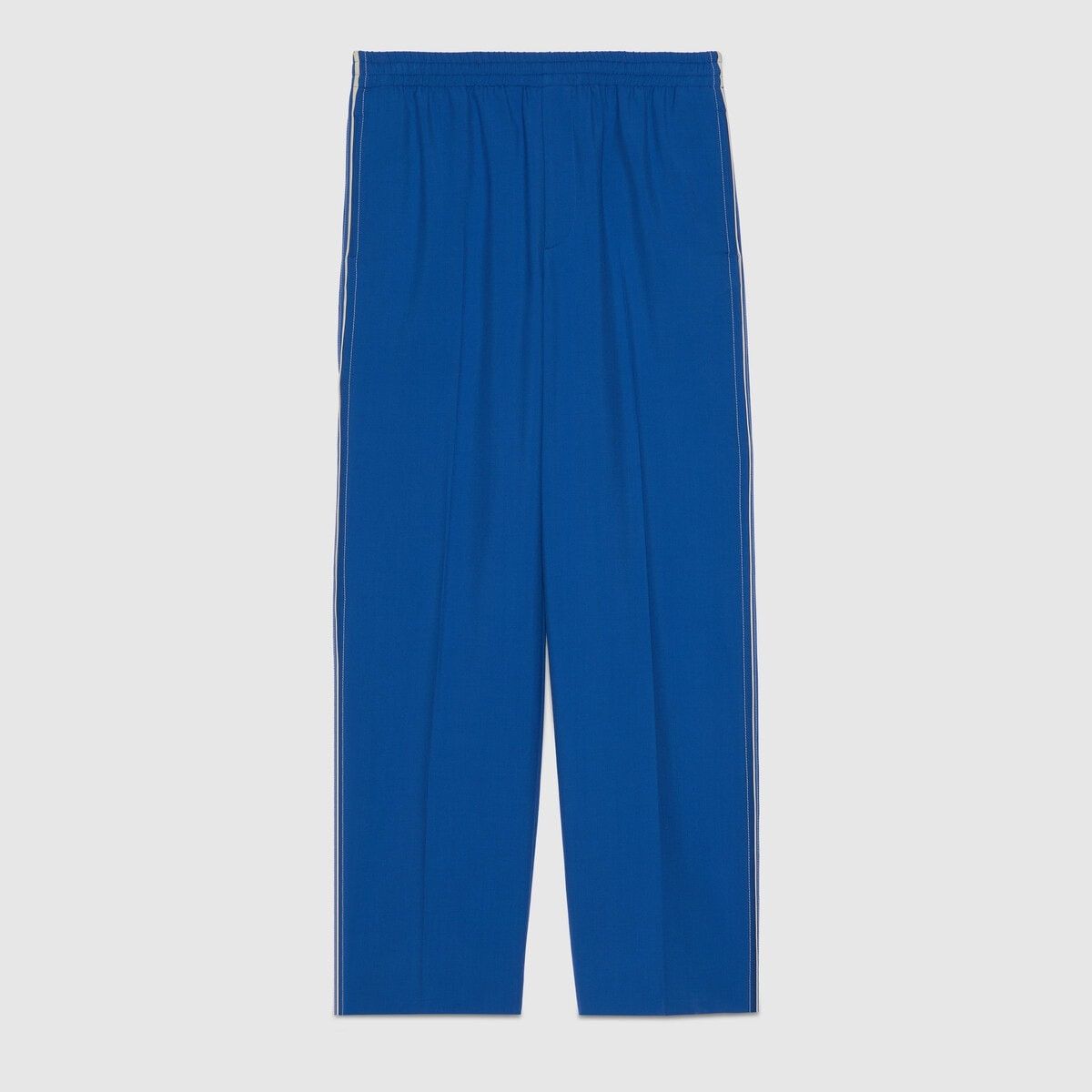 Gucci oc11z1025 Wool Mohair Pant With Interlocking G in Blue Size US 38 / EU 54 - 1 Thumbnail