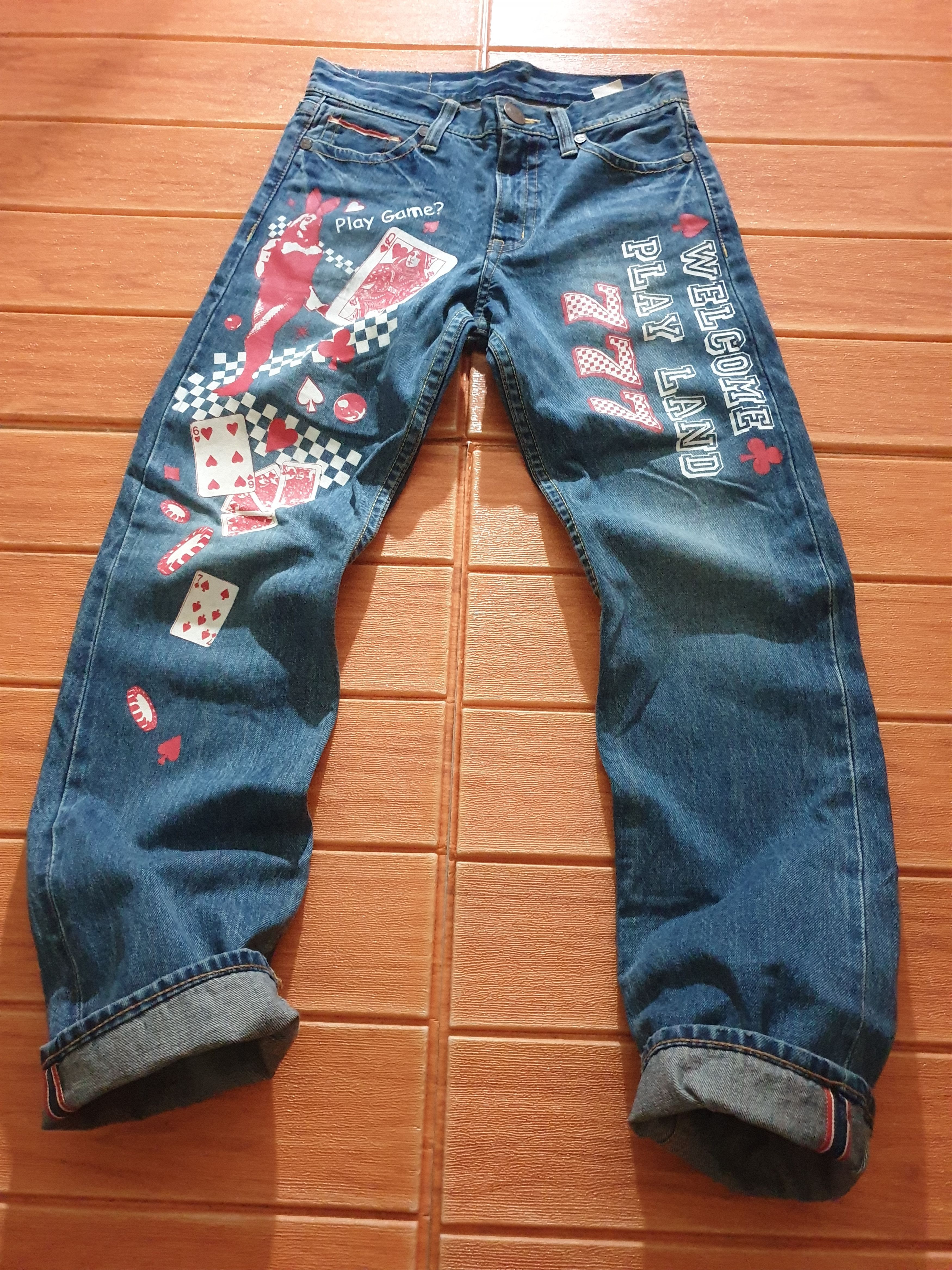 Japanese Brand 💥Coanolu Welcome the play land selvedge denim pant Size US 30 / EU 46 - 9 Thumbnail