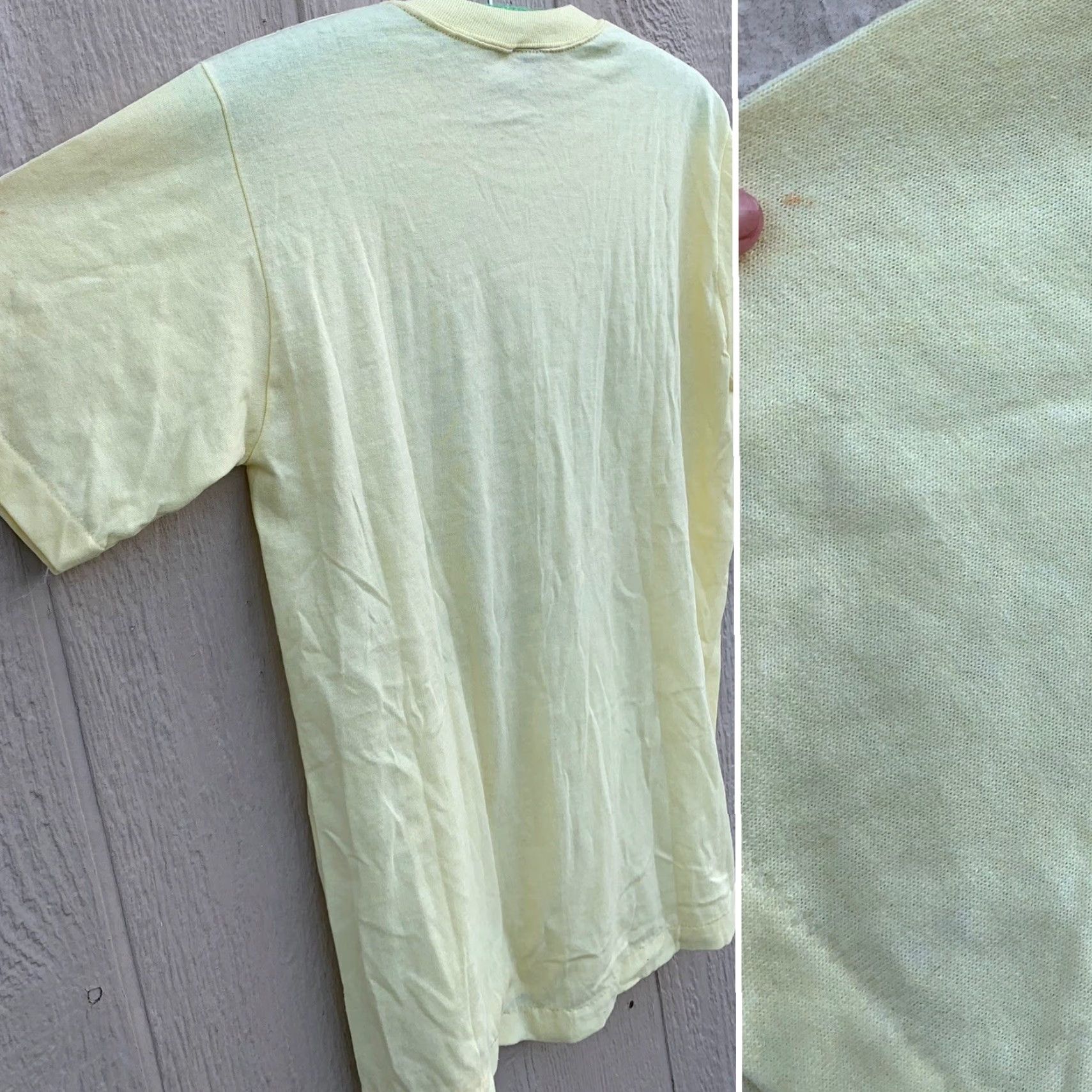 Jerzees VINTAGE …and on the eighth day, God created Oregon! t-shirt Men M Yellow Jerzees by Russell Short Sleeve Graphic Tee 1980s 38-40 USA Size US M / EU 48-50 / 2 - 7 Thumbnail