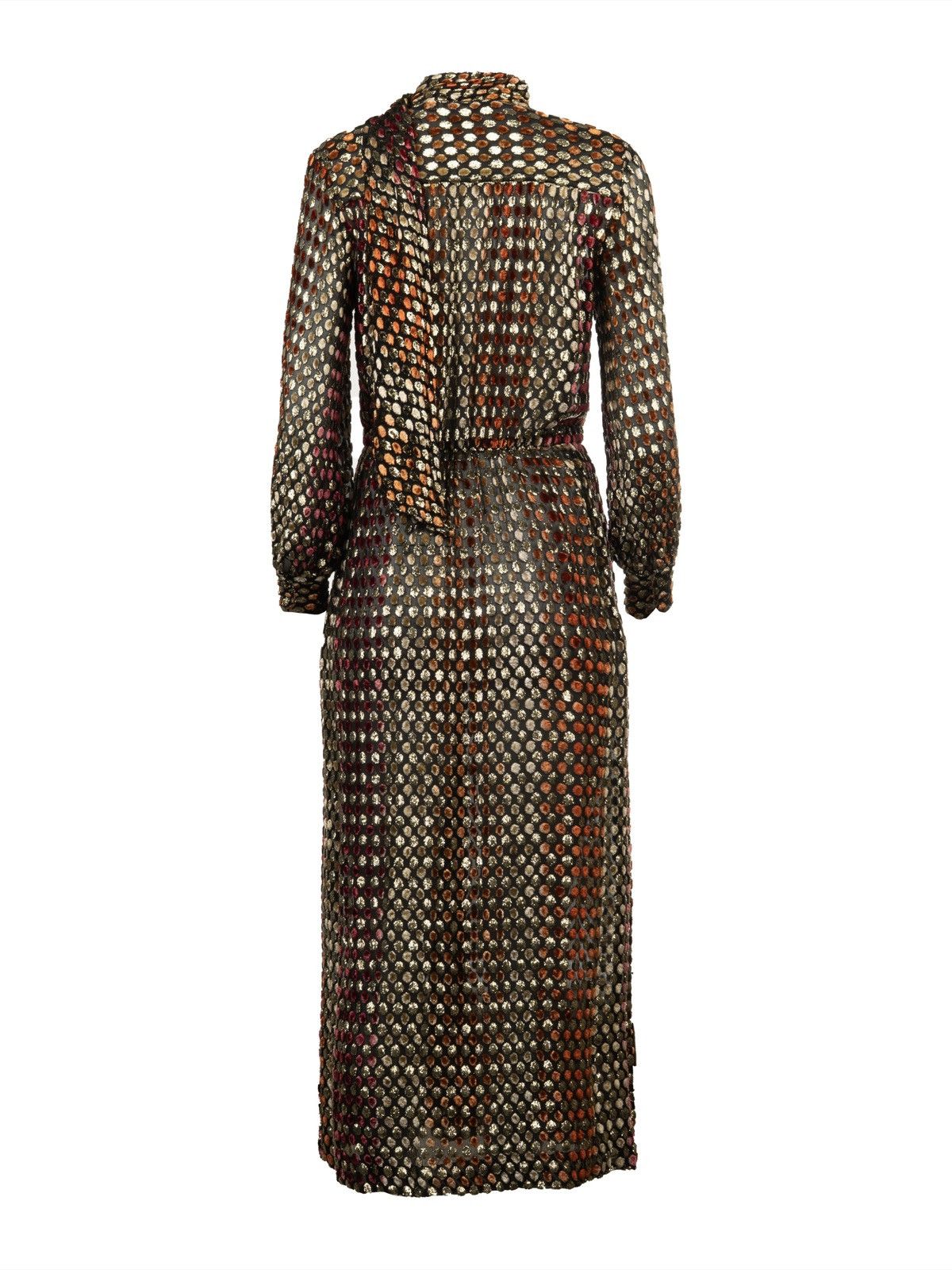 Celine Celine sheer silk polka dot tinsel dress Size M / US 6-8 / IT 42-44 - 2 Thumbnail