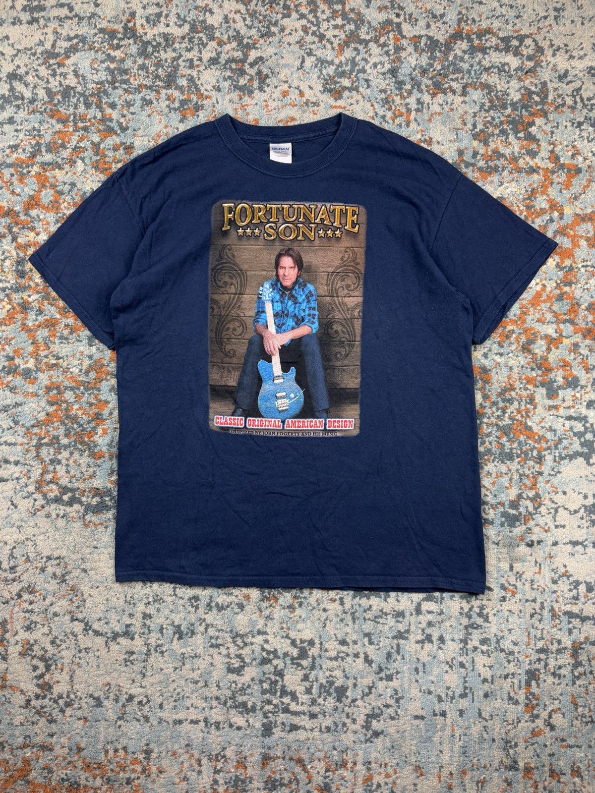 Band Tees × Vintage Vintage 00s John Fogerty fortunate son graphic band tee Size US L / EU 52-54 / 3 - 1 Thumbnail