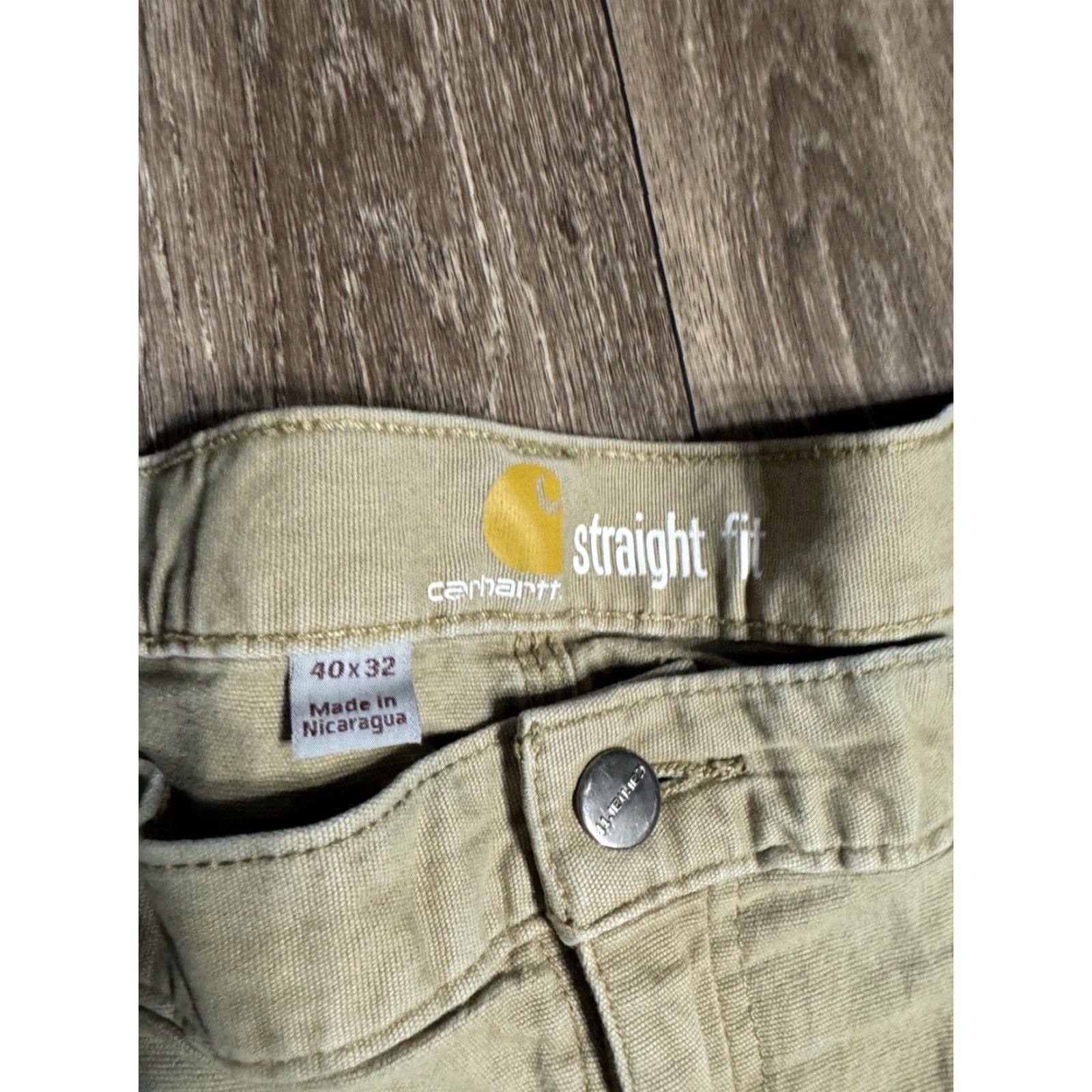 Carhartt Carhartt Workwear Khaki Tan Straight Fit 40x32 Pants Men Beige Khakis Pockets Size US 40 / EU 56 - 7 Thumbnail