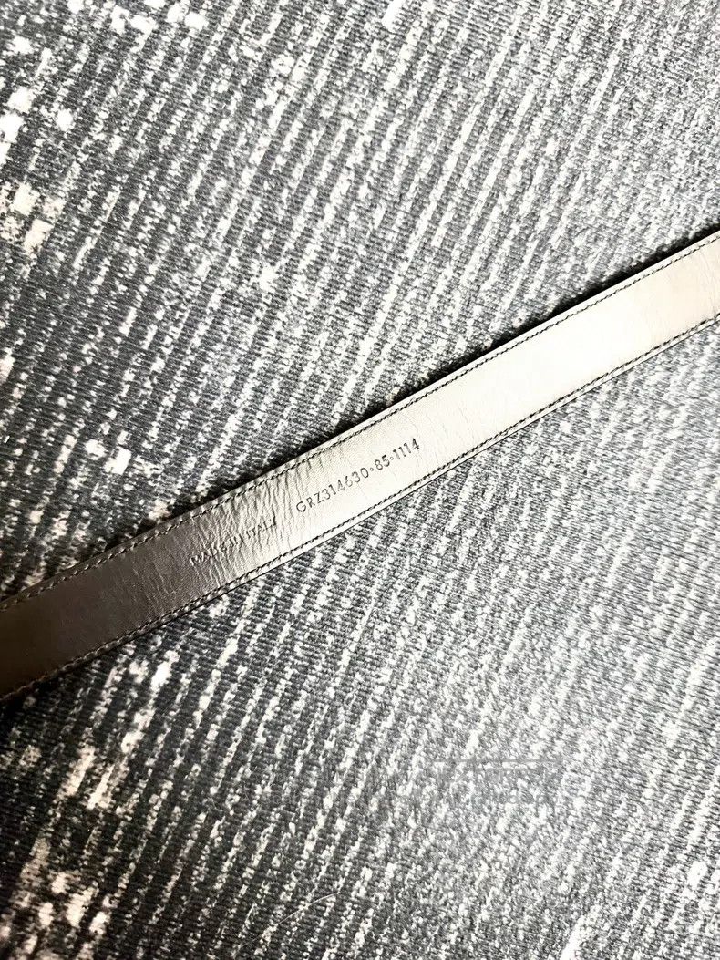 Saint Laurent Paris Saint Laurent Paris size 85 Black Textured Three-Section B Size ONE SIZE - 5 Thumbnail